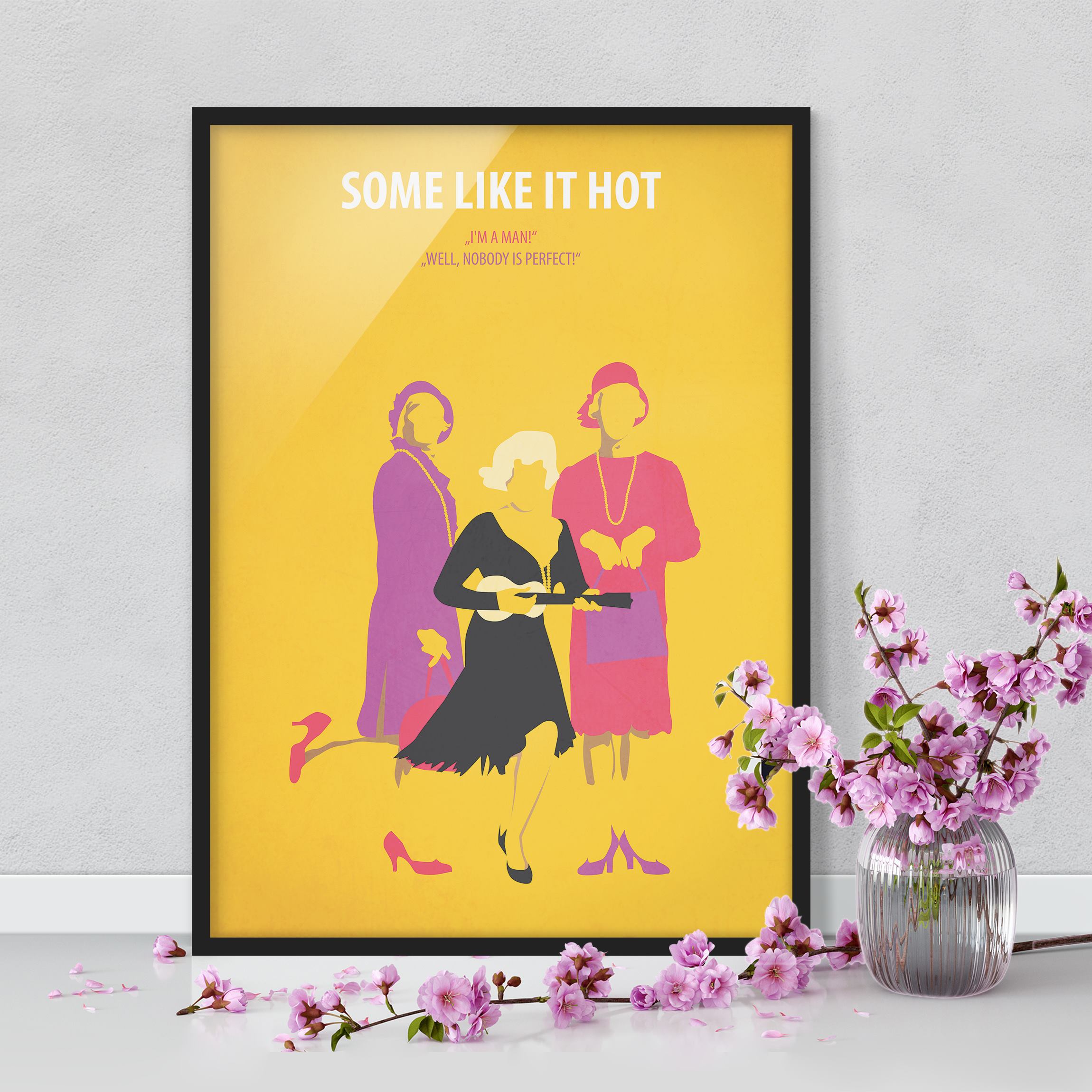 Bild mit Rahmen Filmposter Some like it hot