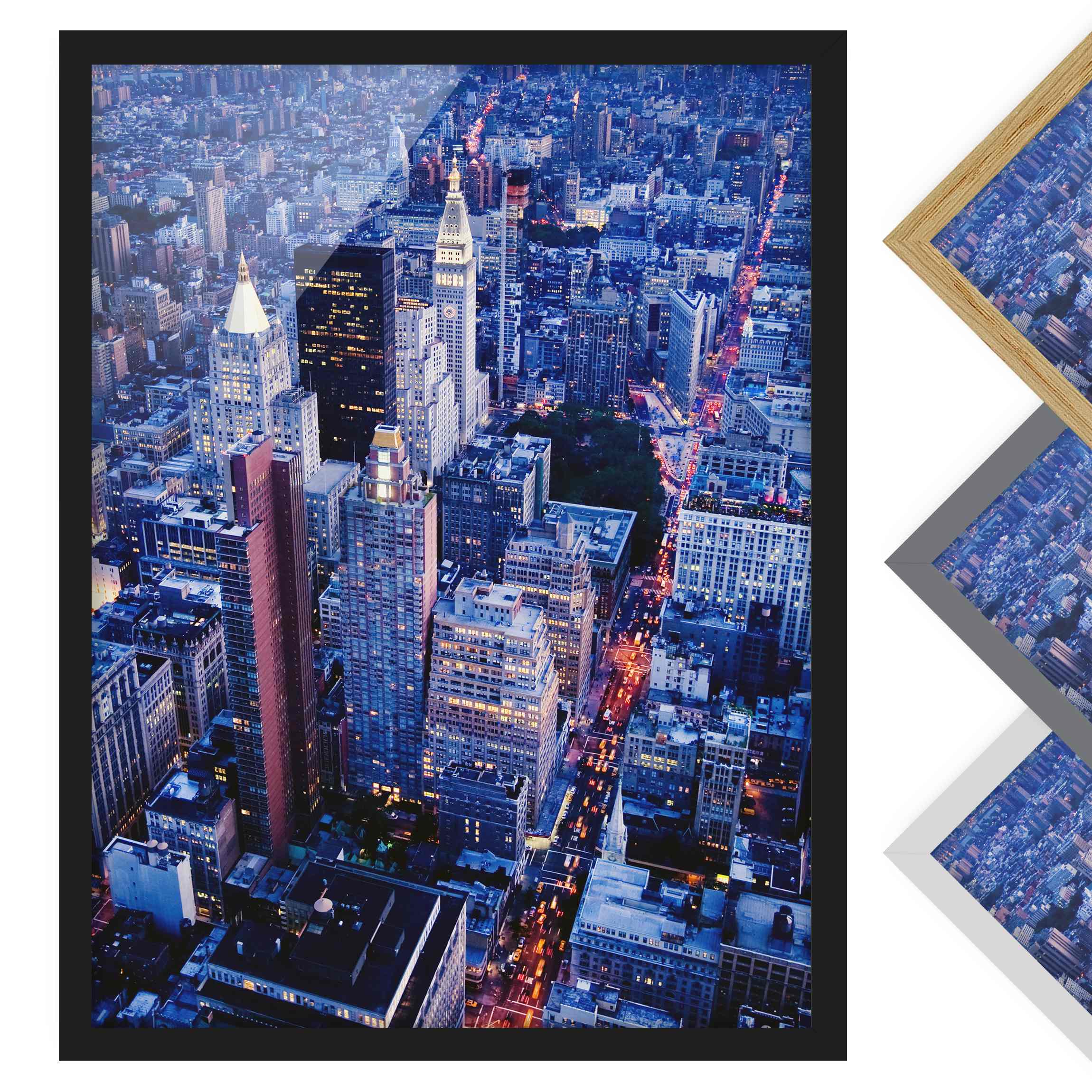 Architektur & Skyline Bild mit Rahmen Big Apple