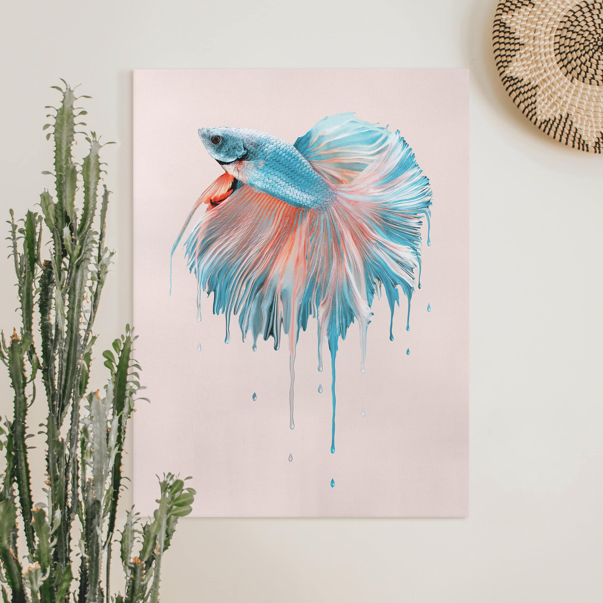 Leinwandbild Schmelzender Fisch