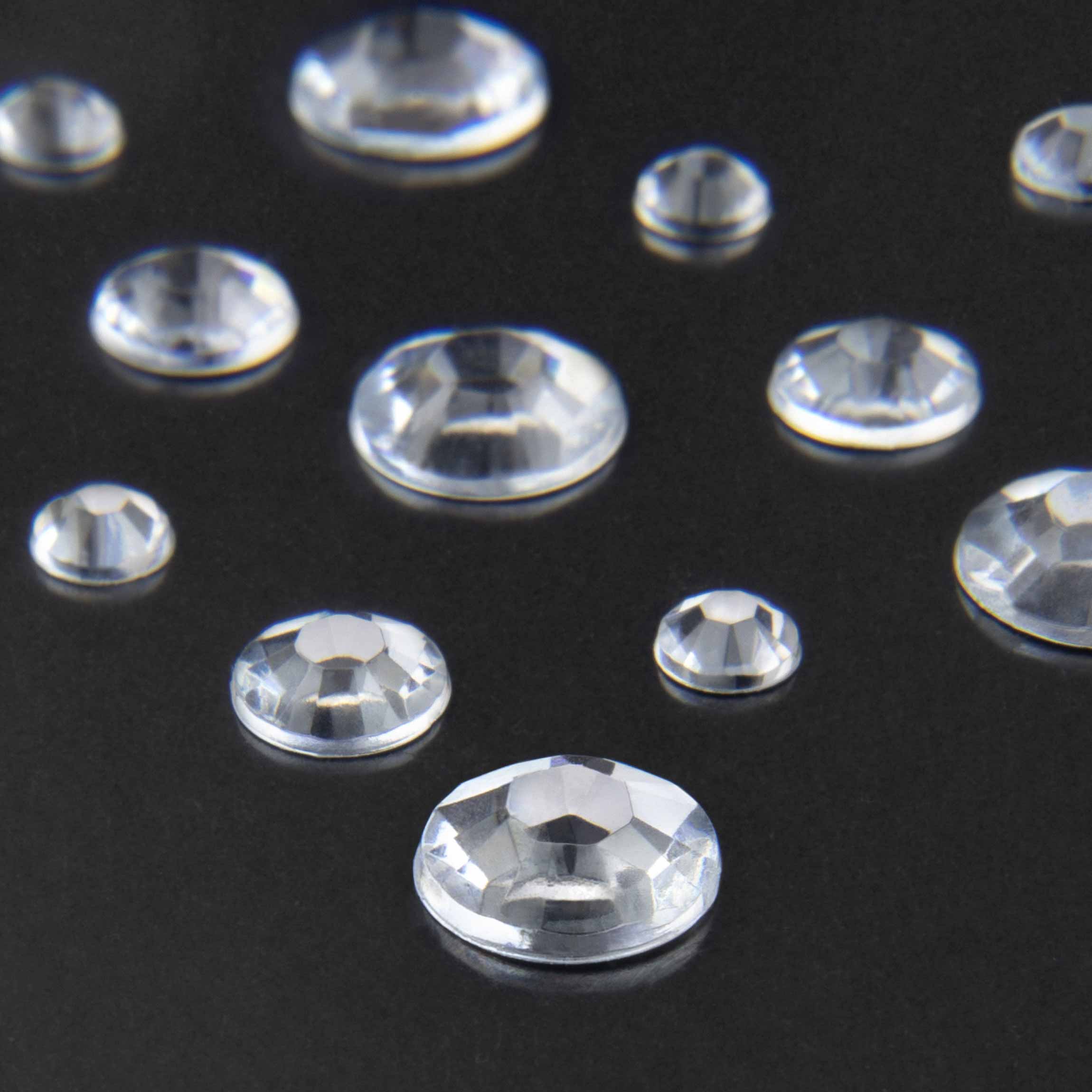 Zubehör 60 x Strasssteine Set - Perlen Klein und Groß