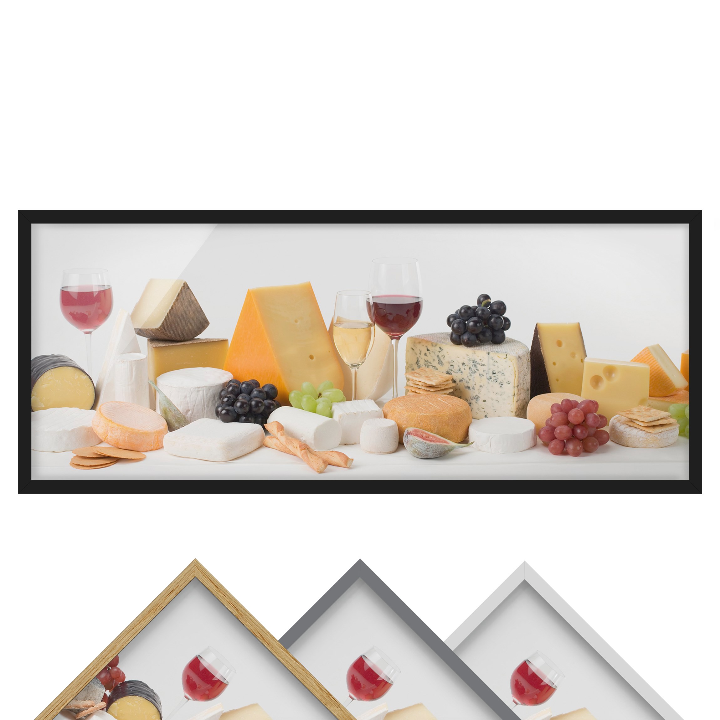 Bild mit Rahmen - Panorama Käse-Variationen