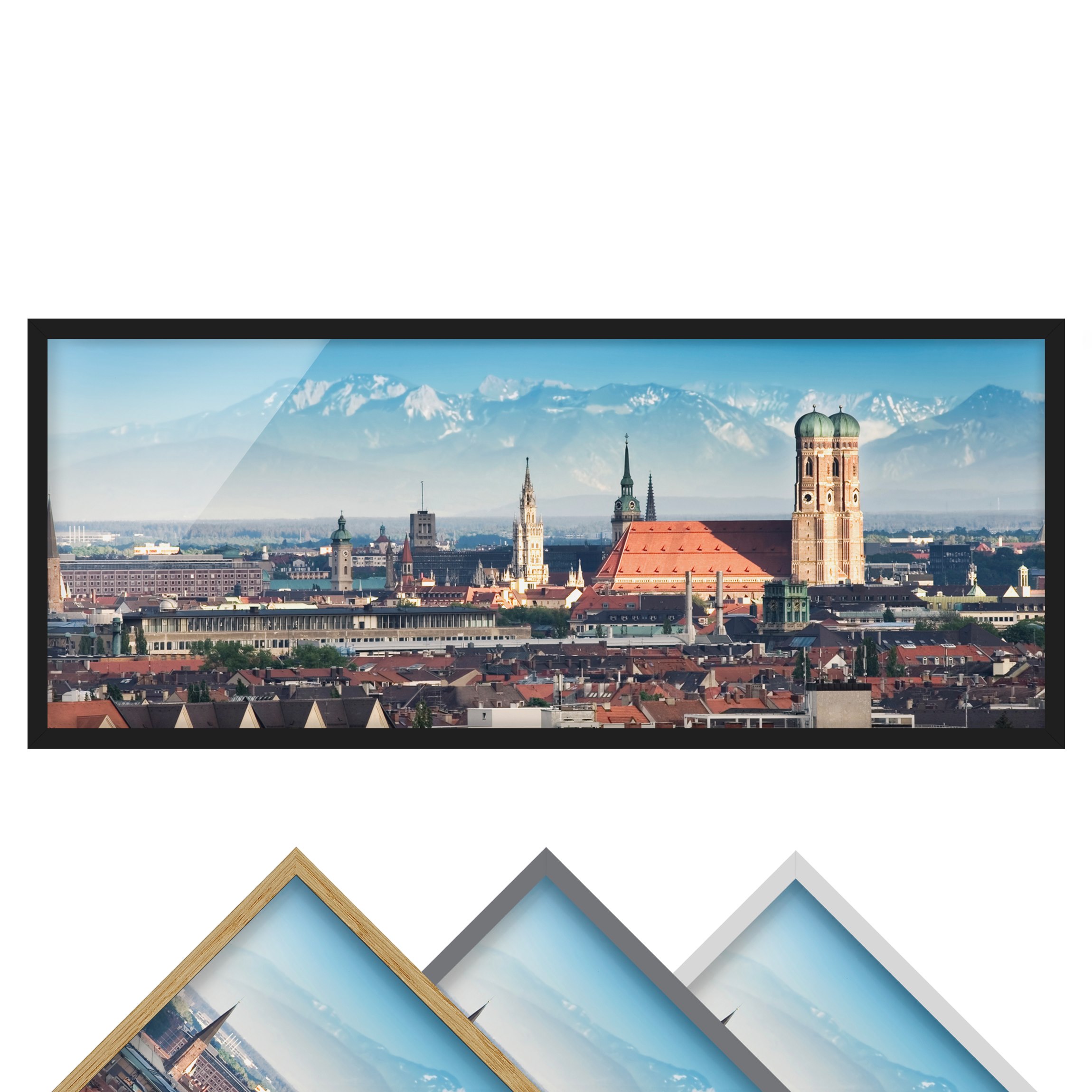 Bild mit Rahmen - Panorama München