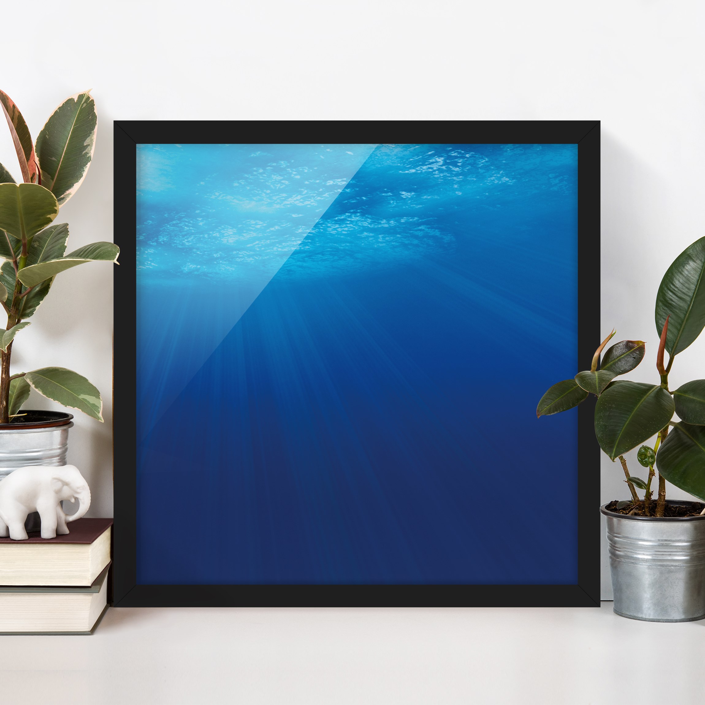 Strand Bild mit Rahmen Arctic Sun