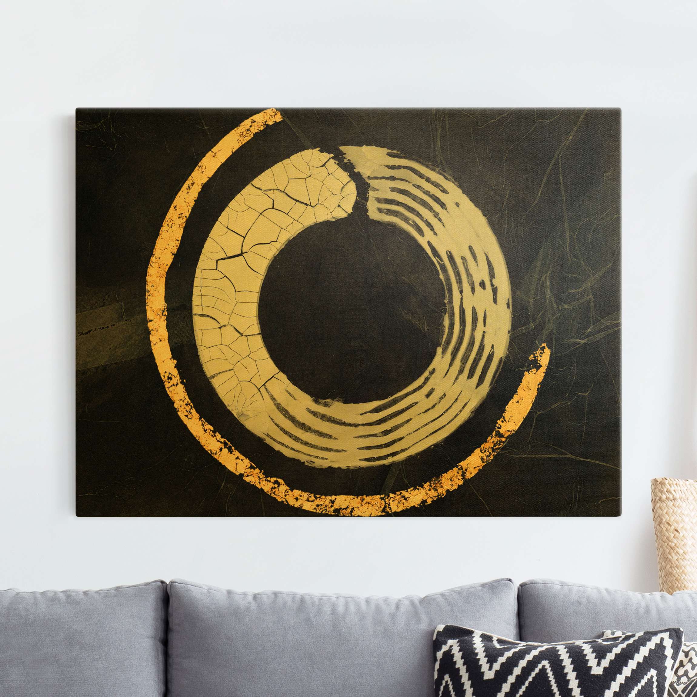 Leinwandbild Gold Phylum Gold