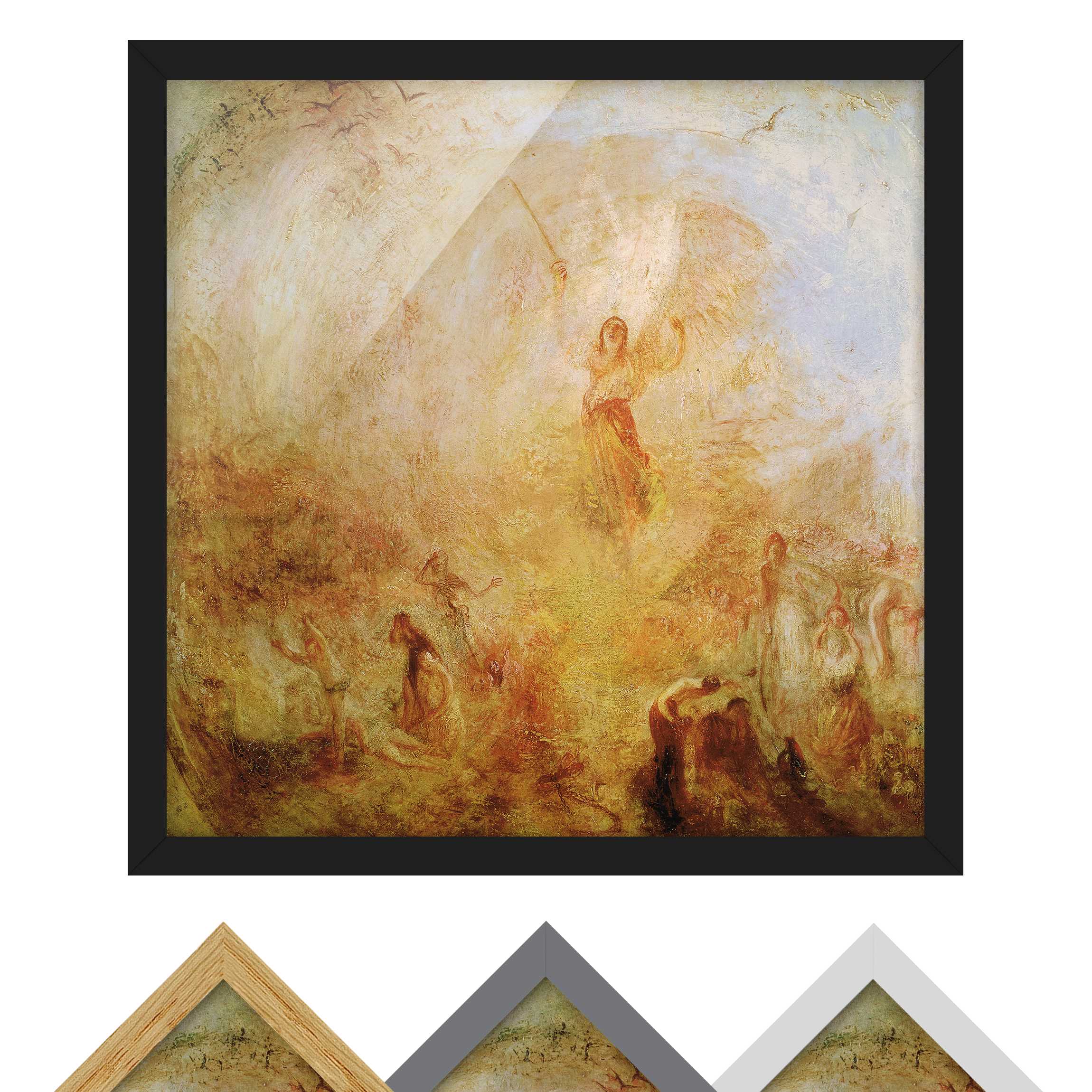 Kunstdruck mit Rahmen William Turner - Engel vor Sonne