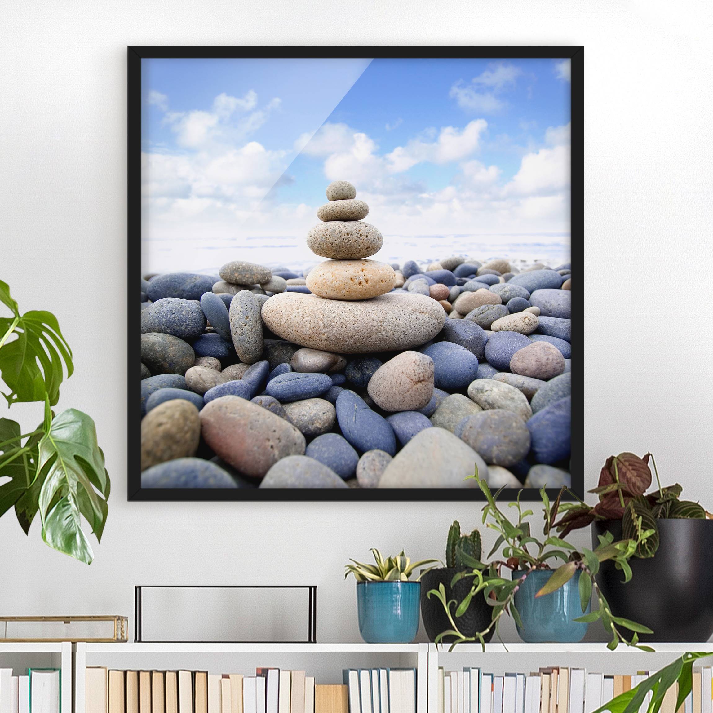 Bild mit Rahmen - Quadrat Garten Eden