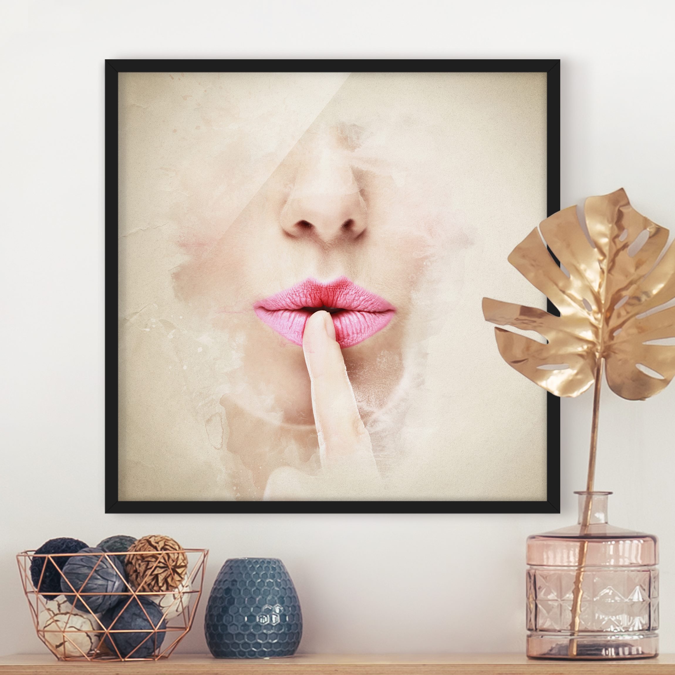 Portrait Bild mit Rahmen My Secret