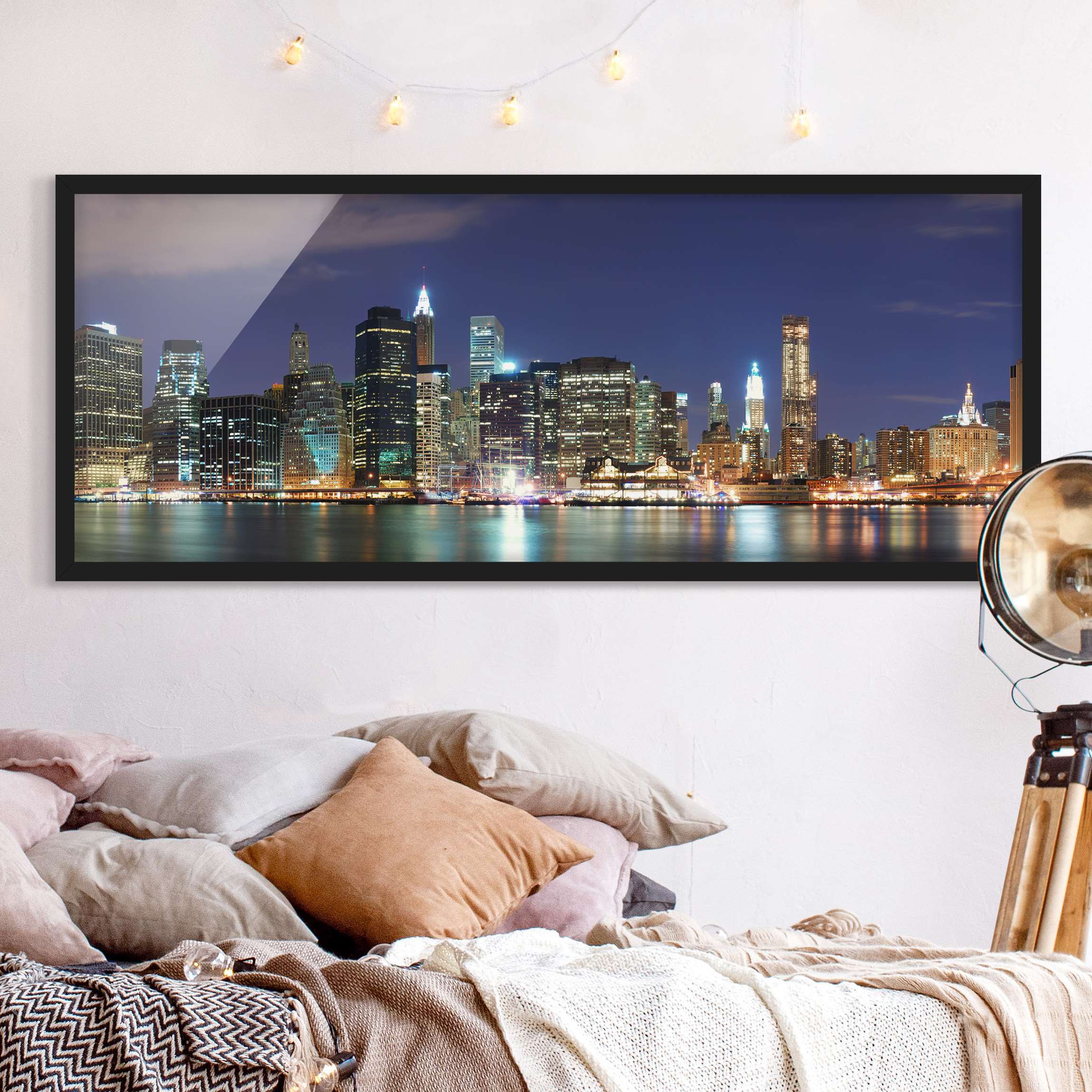 Architektur & Skyline Bild mit Rahmen Manhattan in New York City