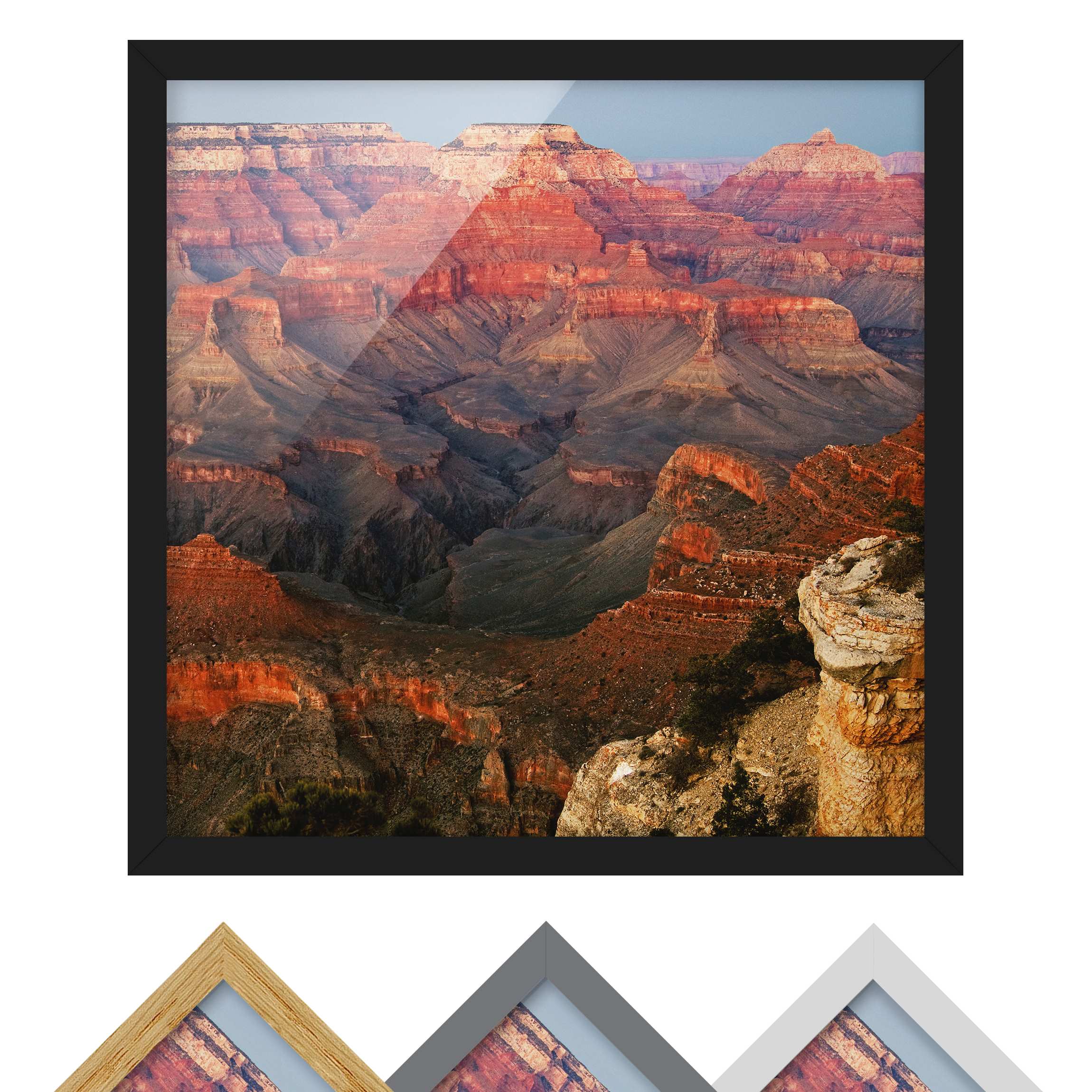 Natur & Landschaft Bild mit Rahmen Grand Canyon nach dem Sonnenuntergang