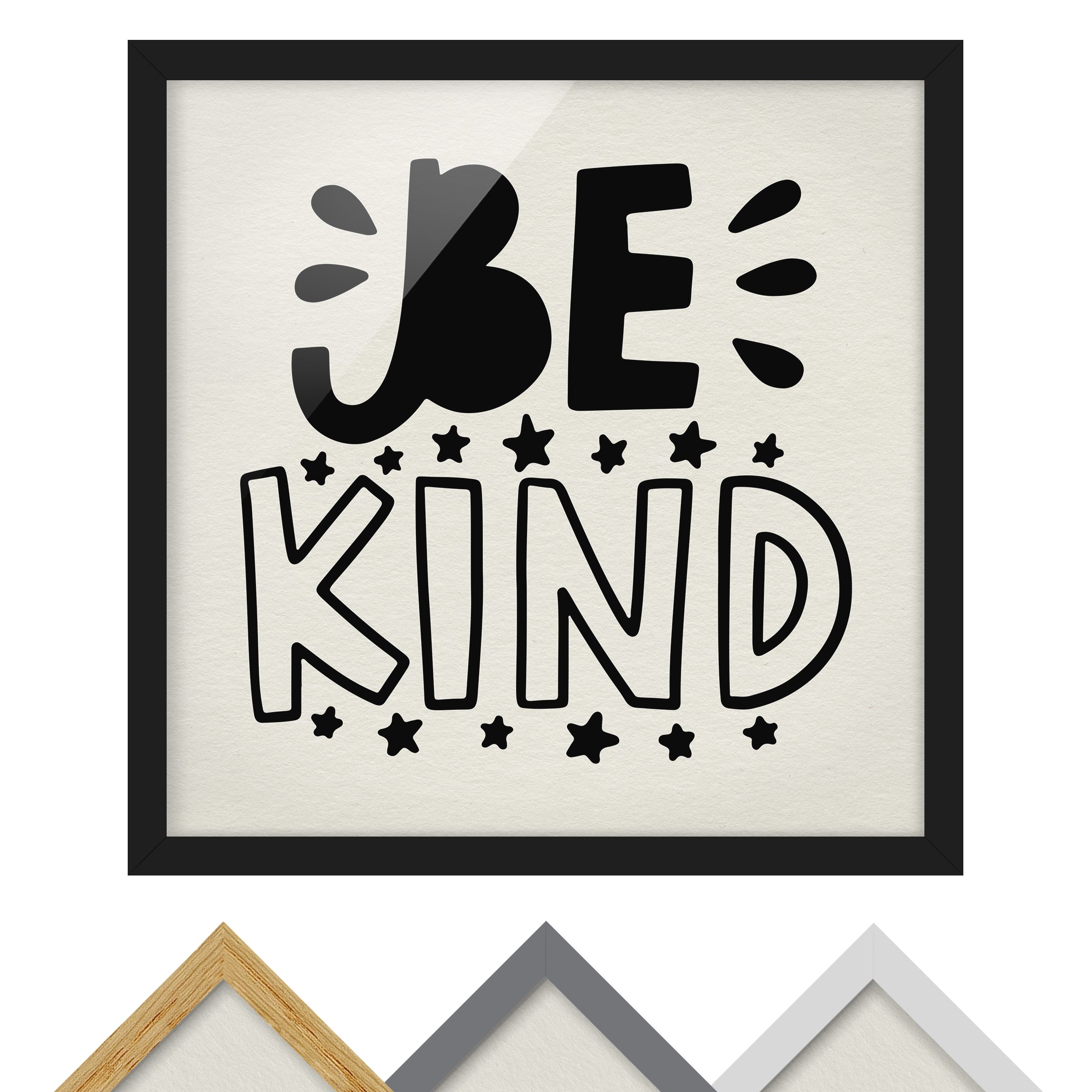 Gerahmtes Bild Be kind