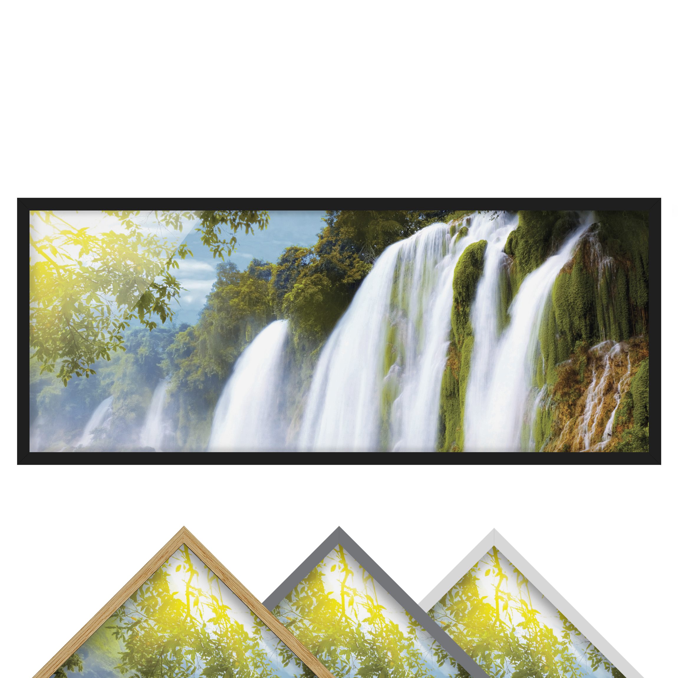 Bild mit Rahmen - Panorama Amazon Waters