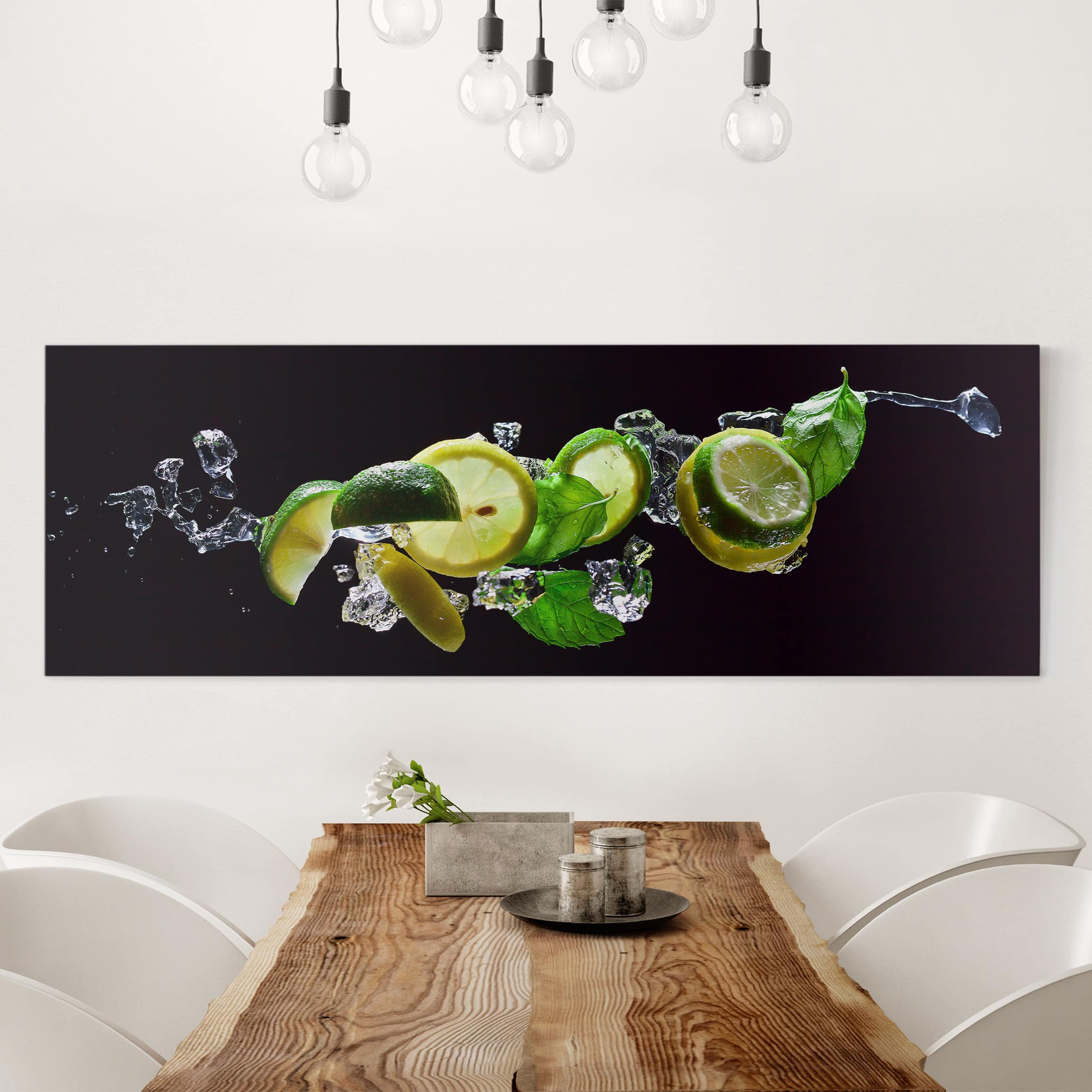 Leinwandbild Küche Mojito Zutaten