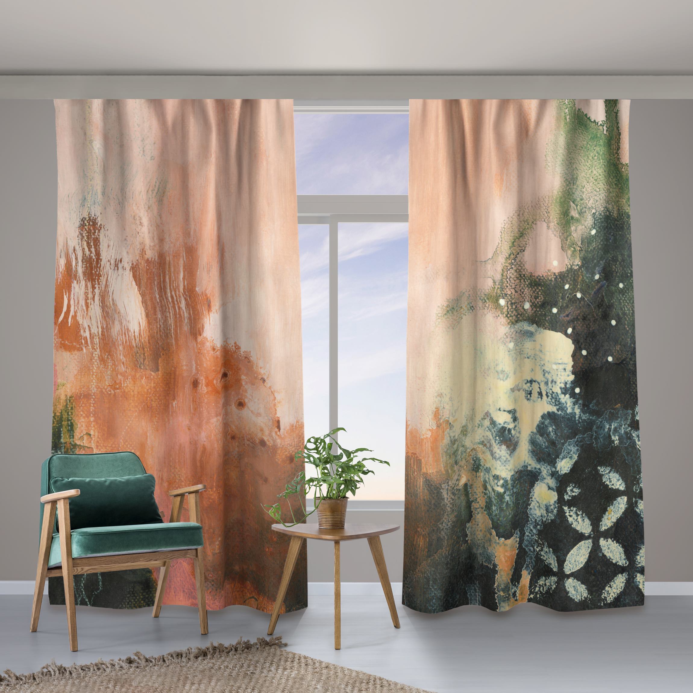 Vorhang Abstrakte Schichten