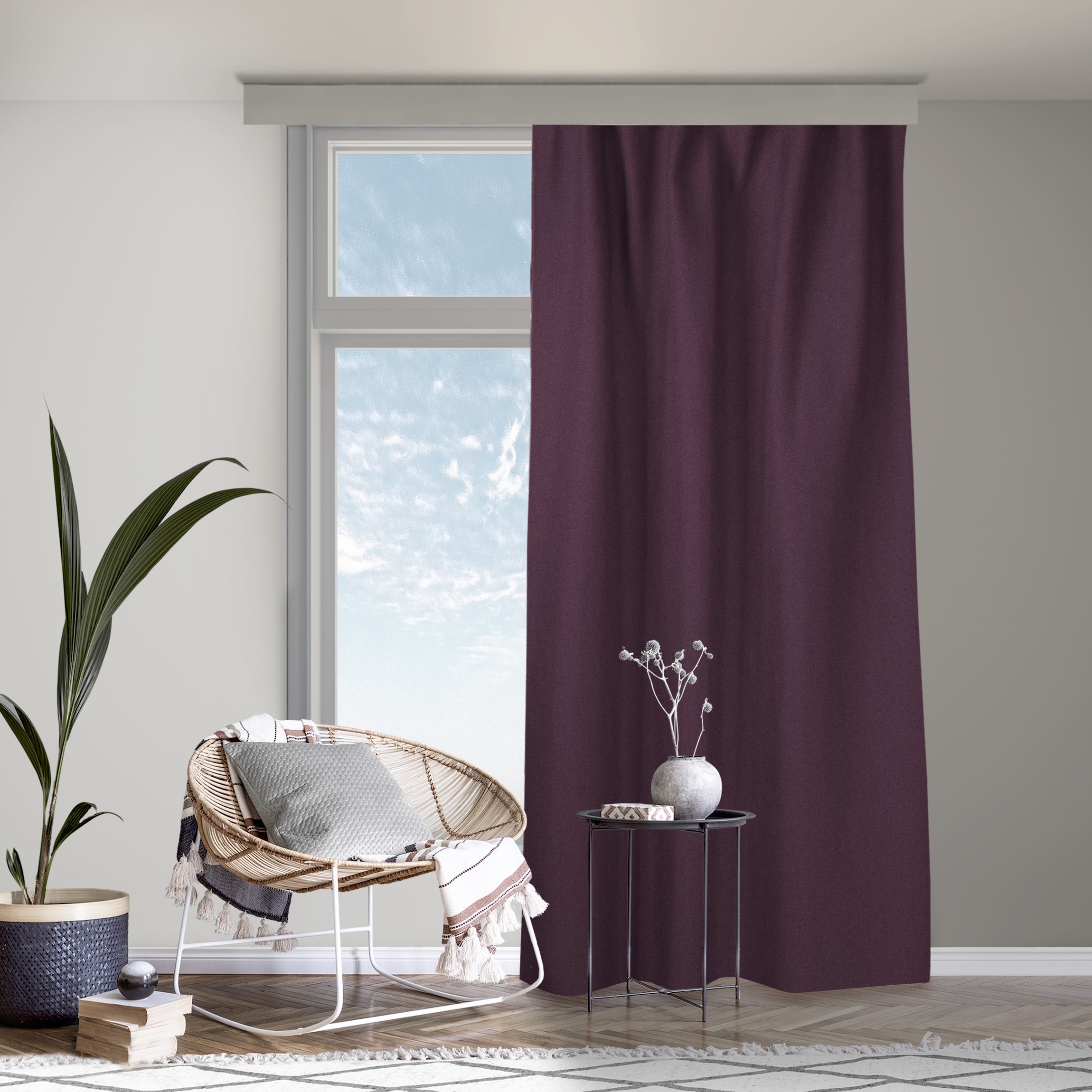 Vorhang Aubergine