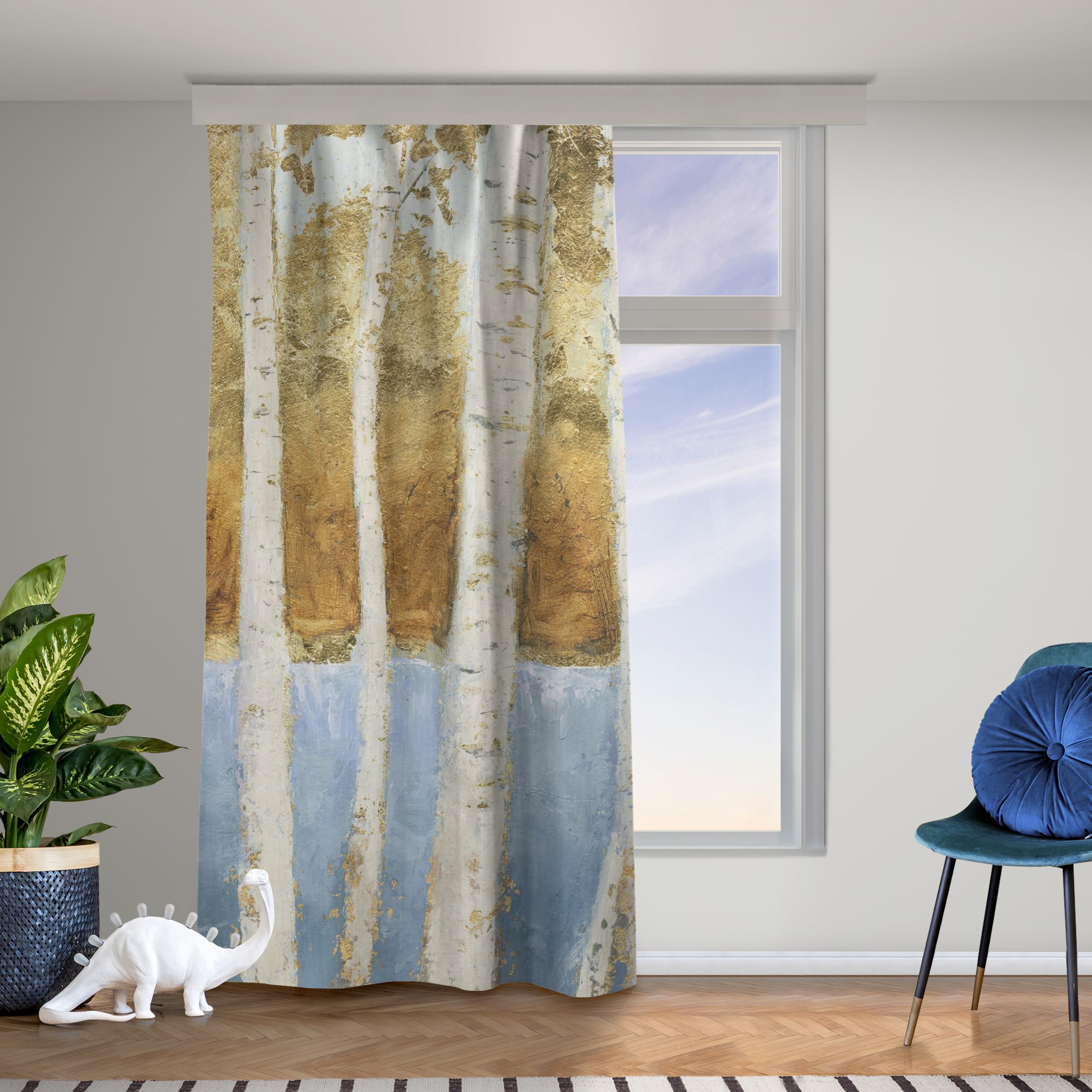 Vorhang Birken am Seeufer