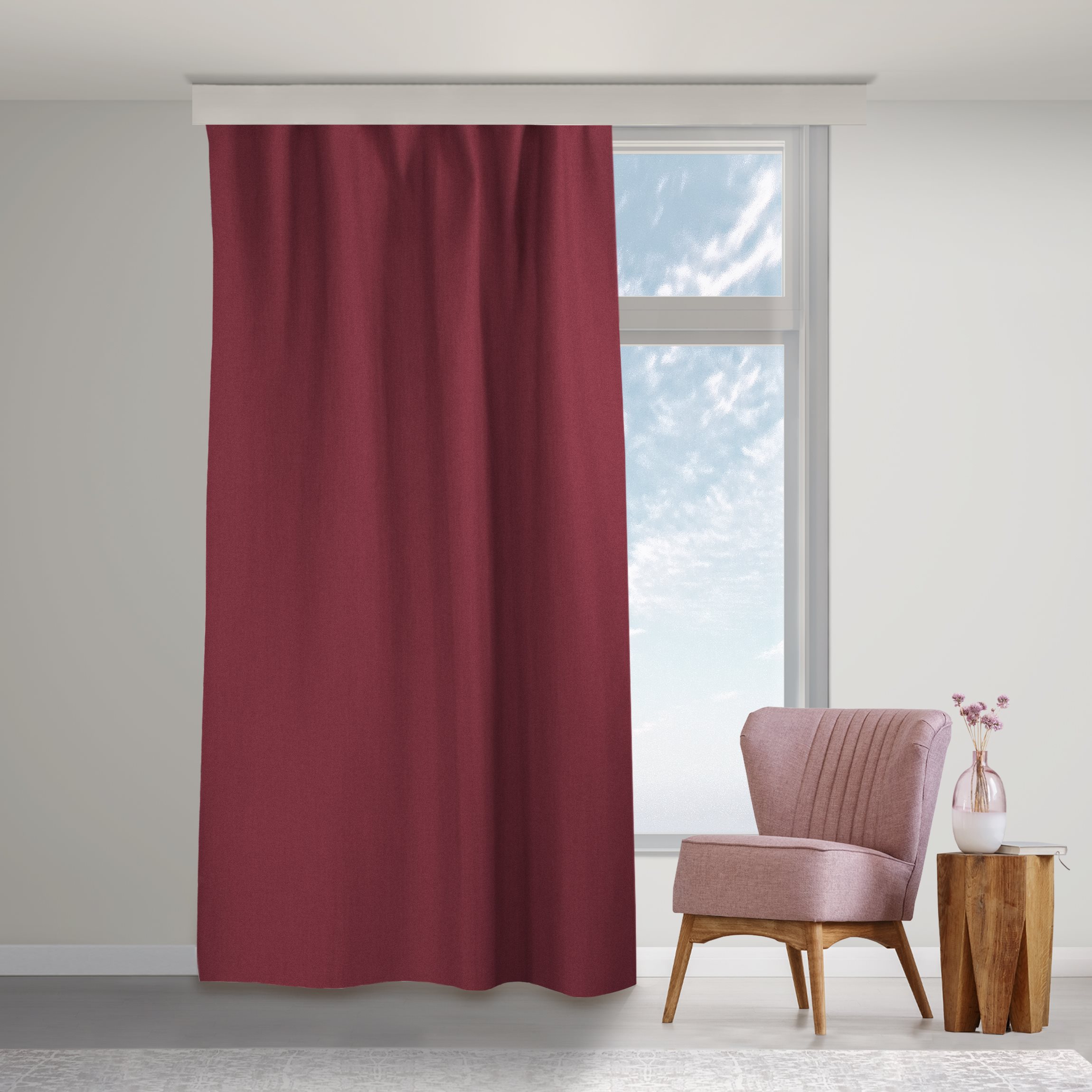 Vorhang Bordeaux
