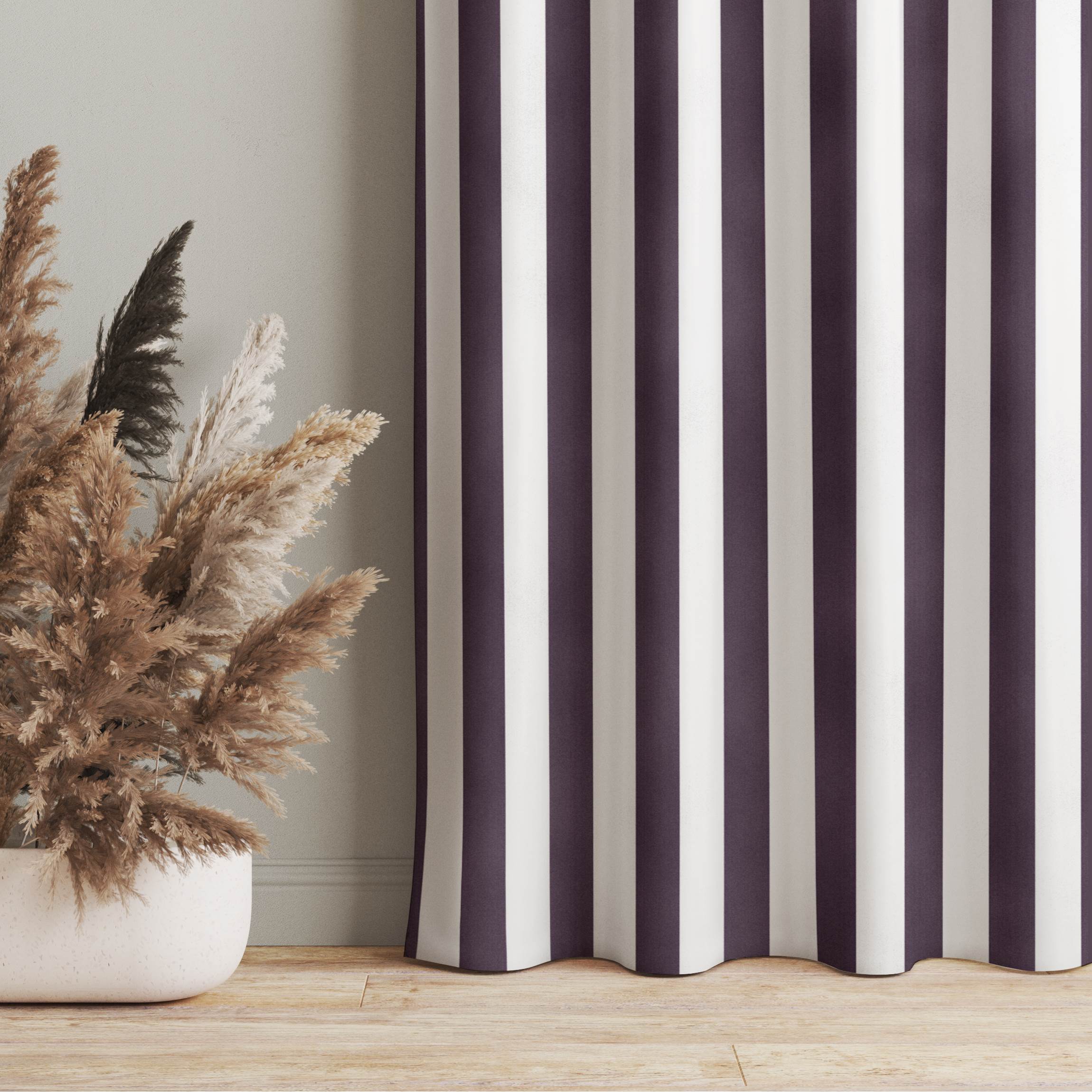 Vorhang Längsstreifen in Dunklem Violett