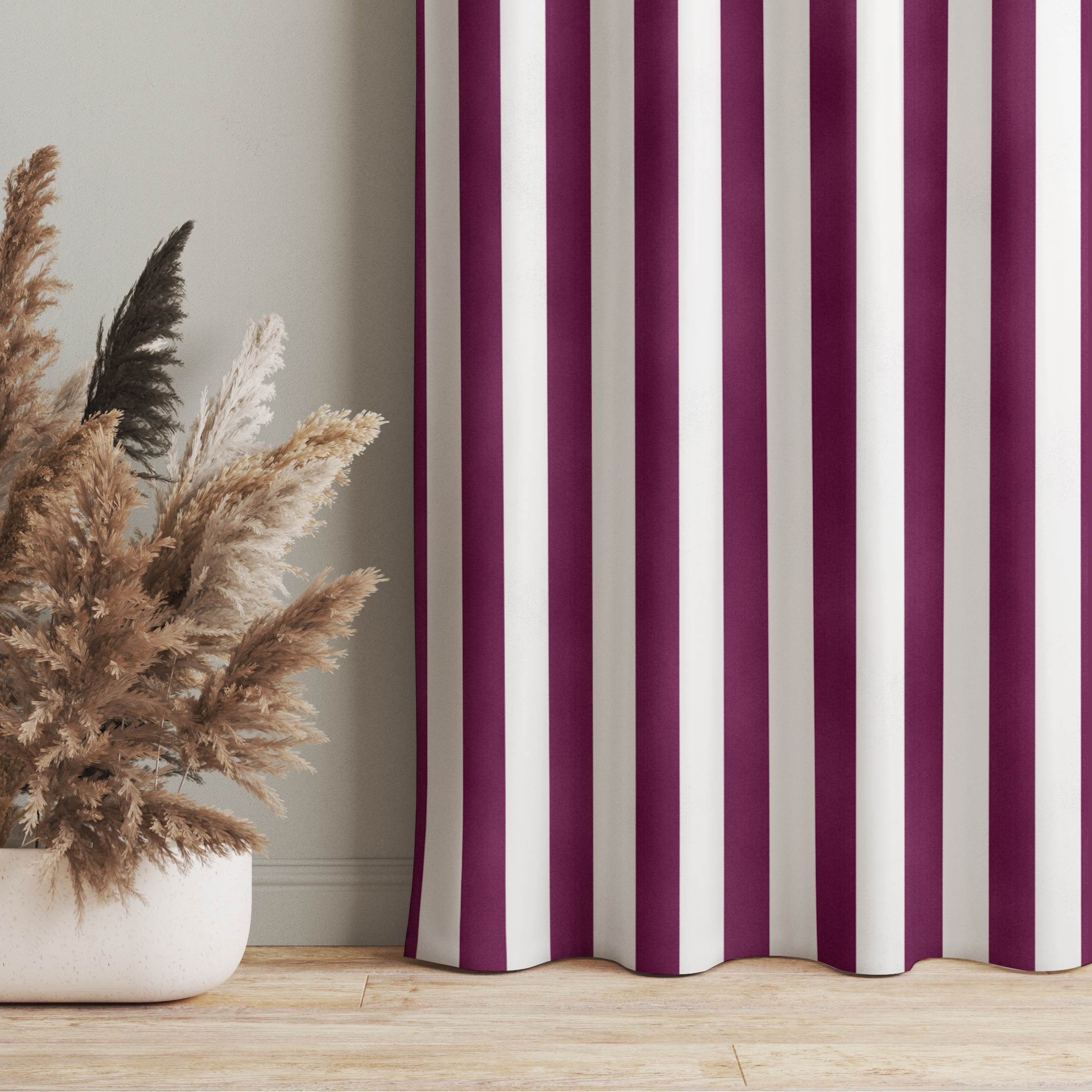 Vorhang Längsstreifen in Fuchsia
