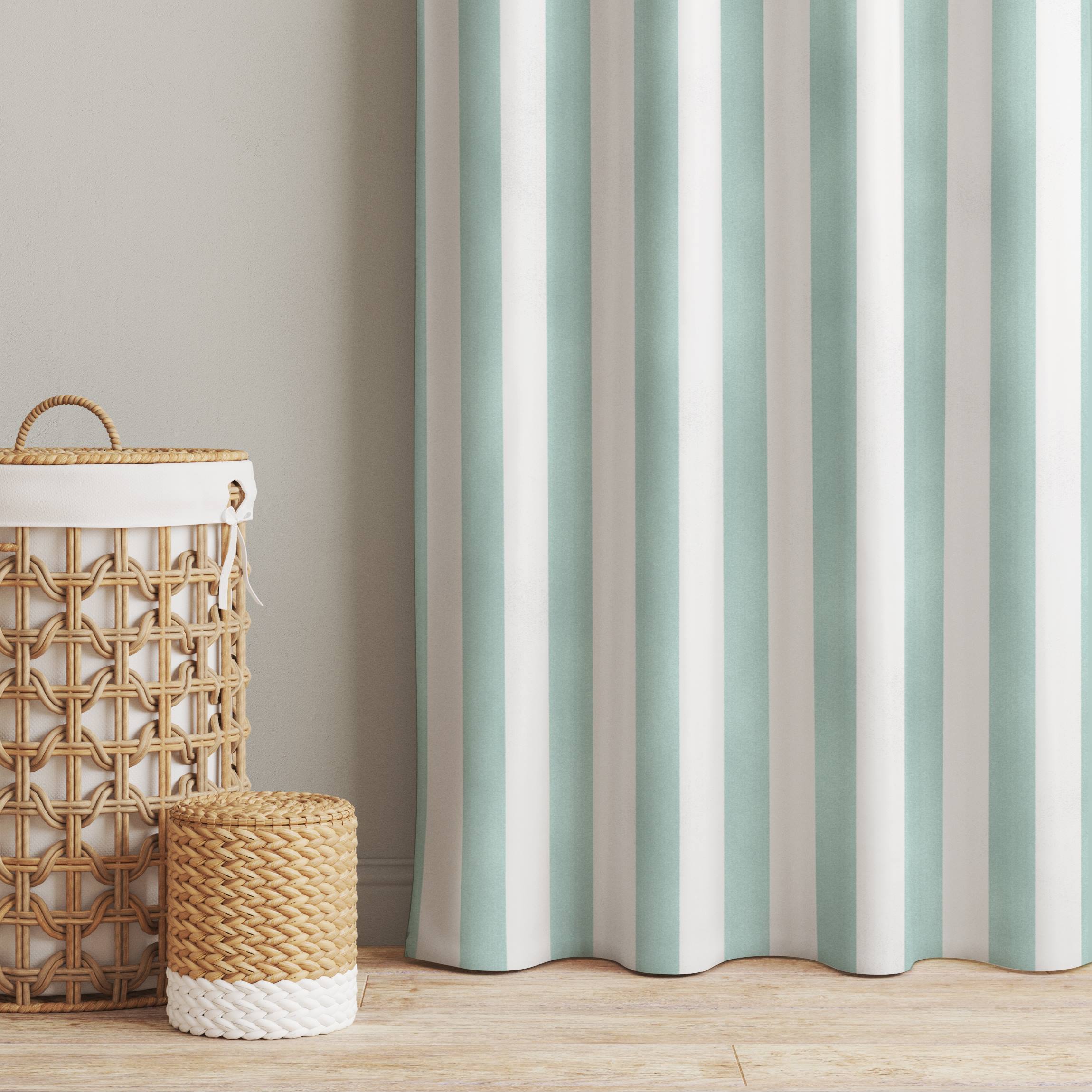 Vorhang Längsstreifen in Pastell Mint