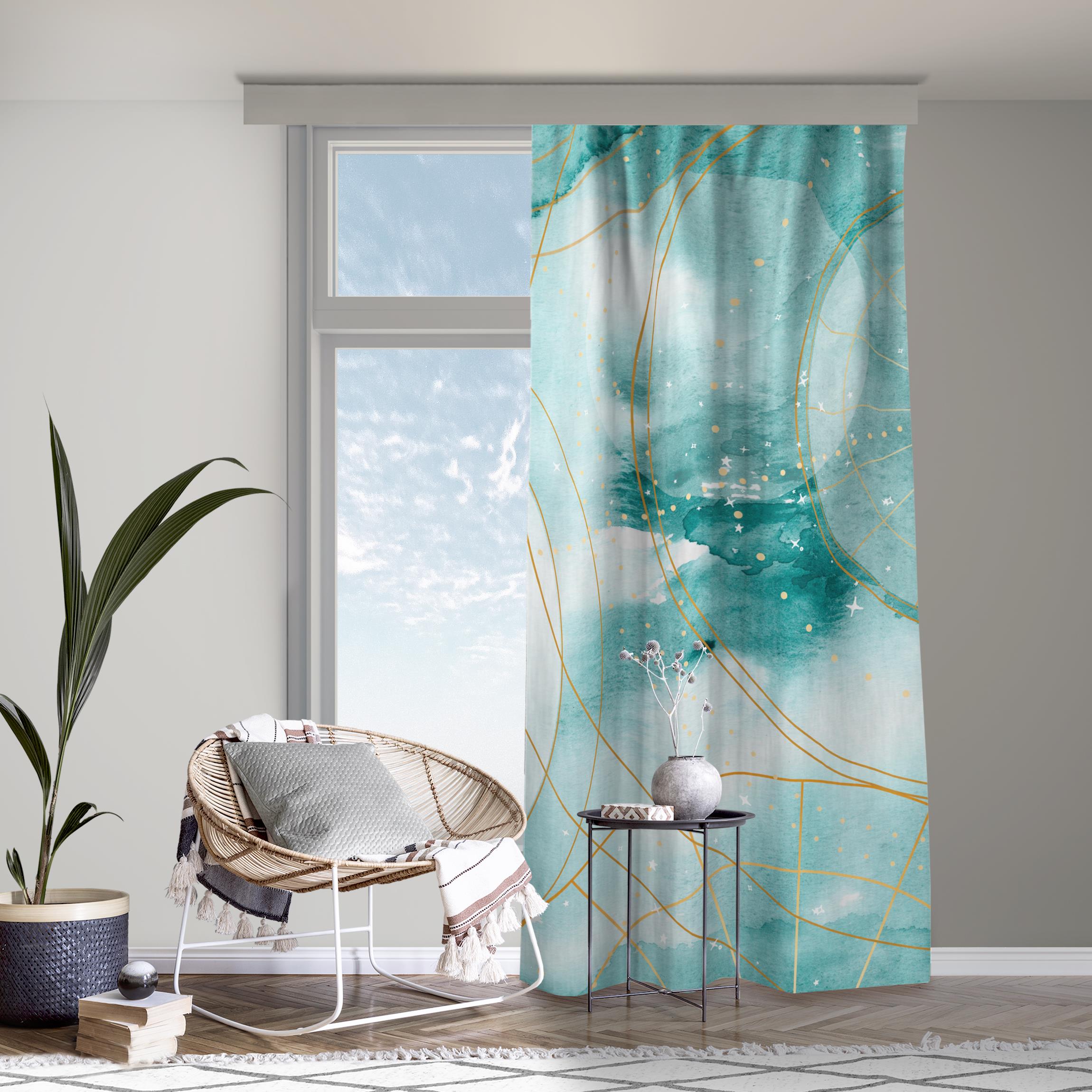 Vorhang Magischer goldener Sternenhimmel II