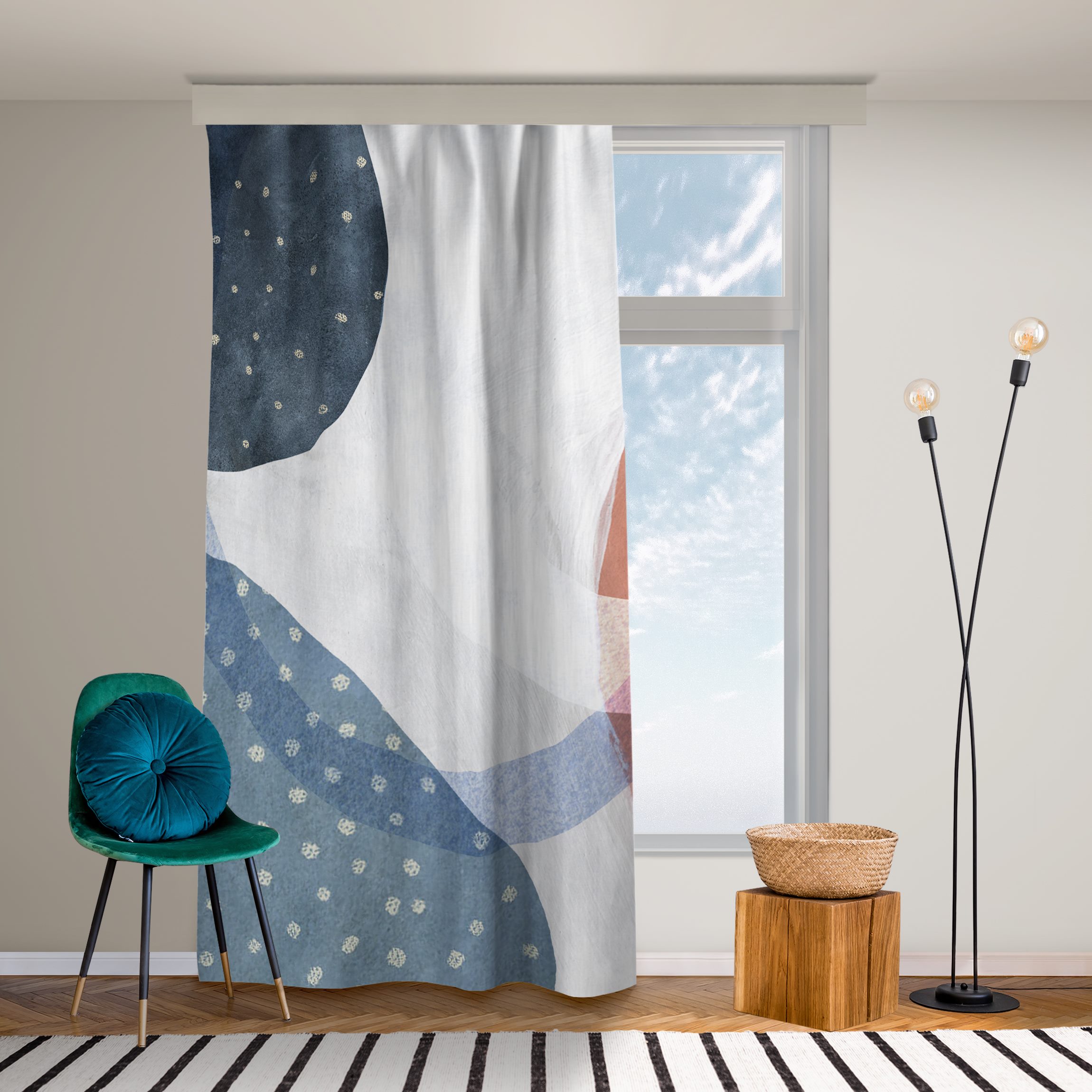 Vorhang Orbit mit Punkten I