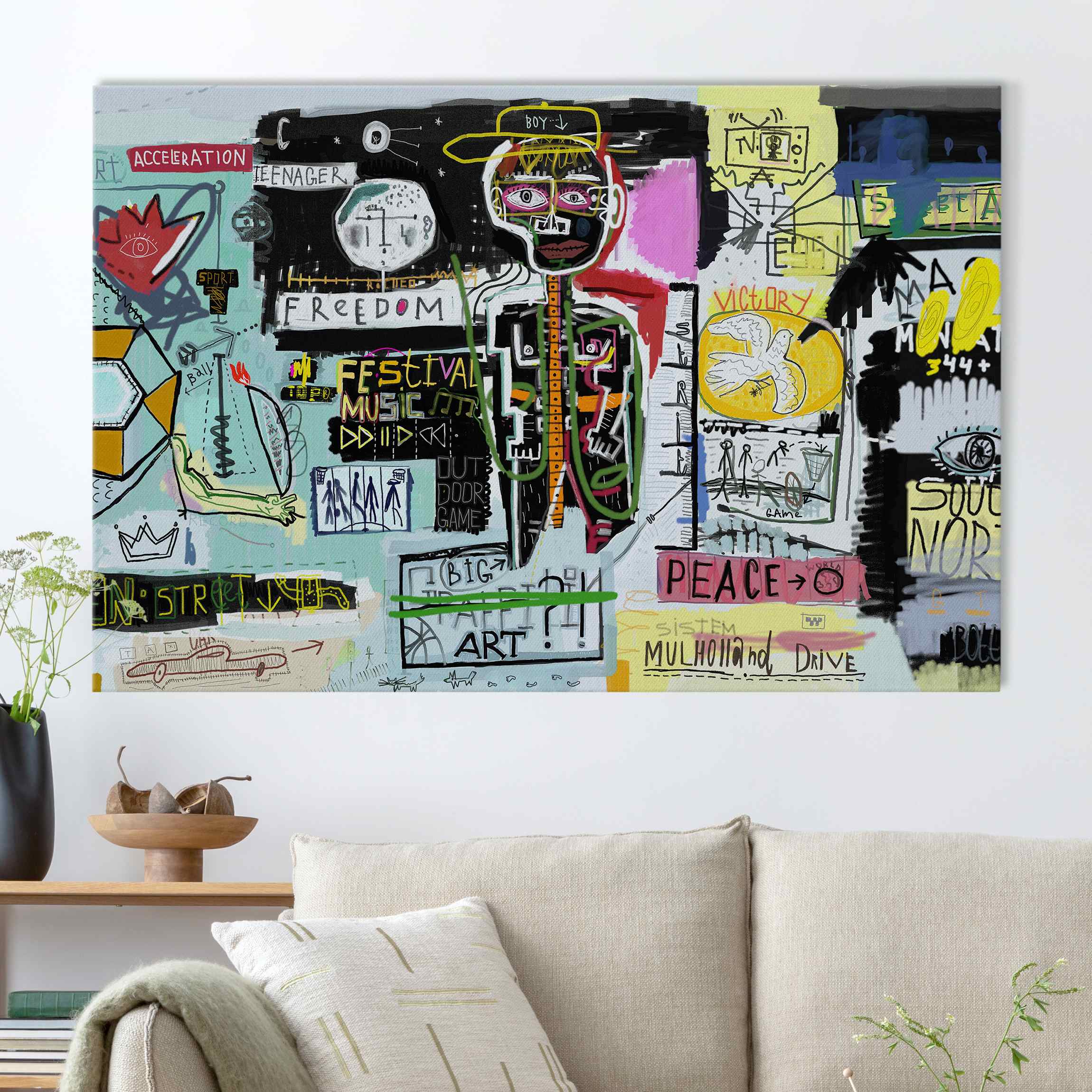 Akustikbild Abstract Graffiti Art