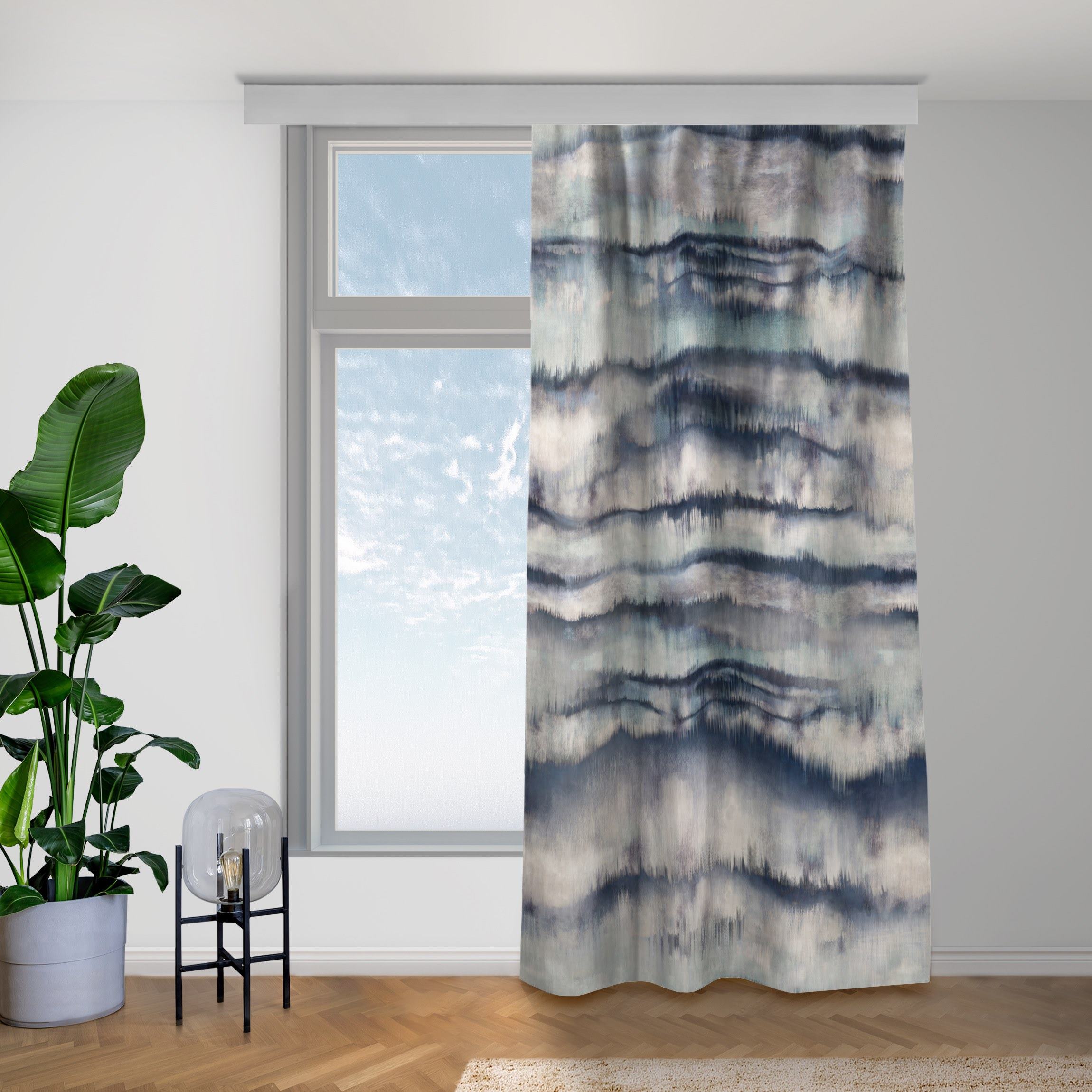 Vorhang Abstrakte Aquarell Berge