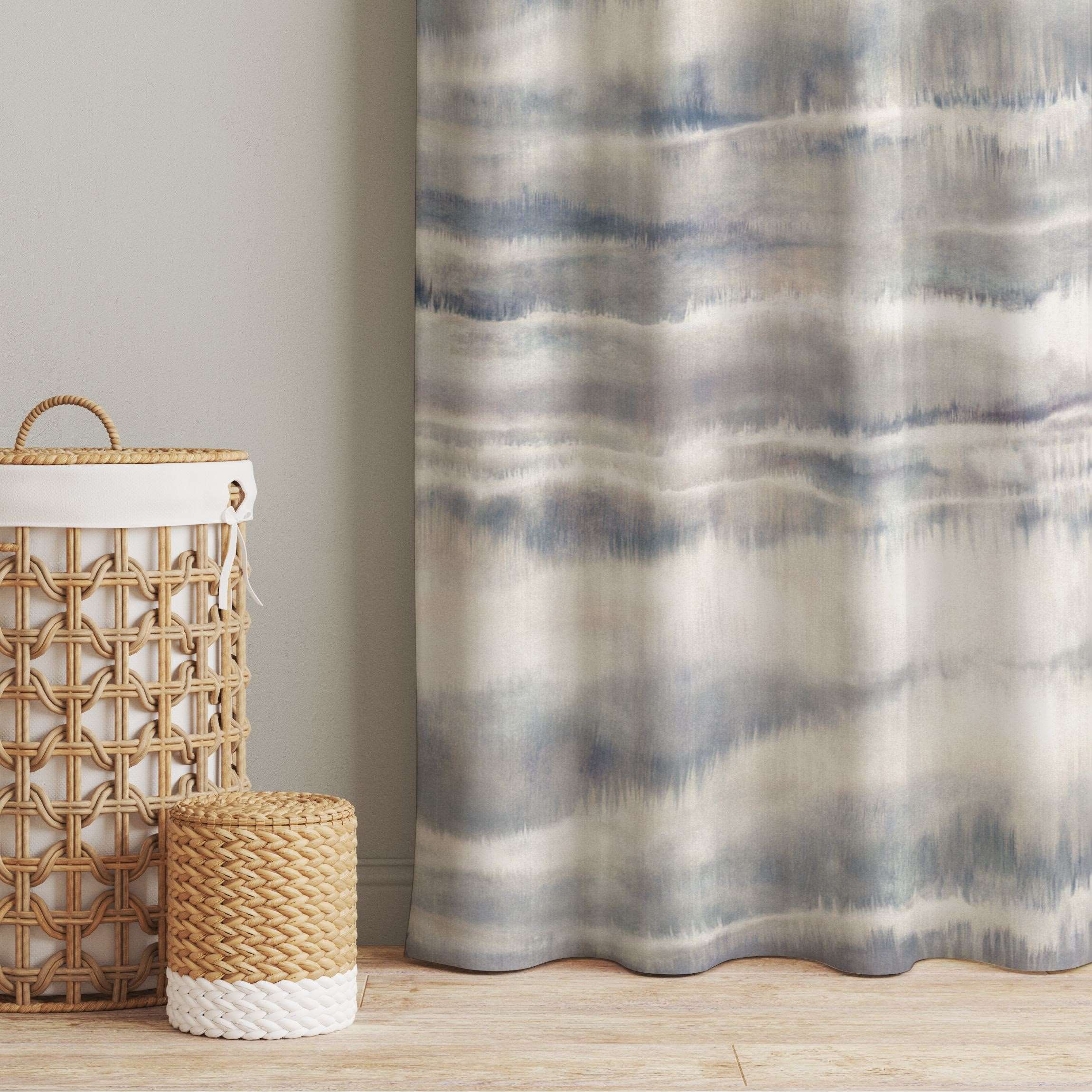 Vorhang Aquarell Nebel Streifen