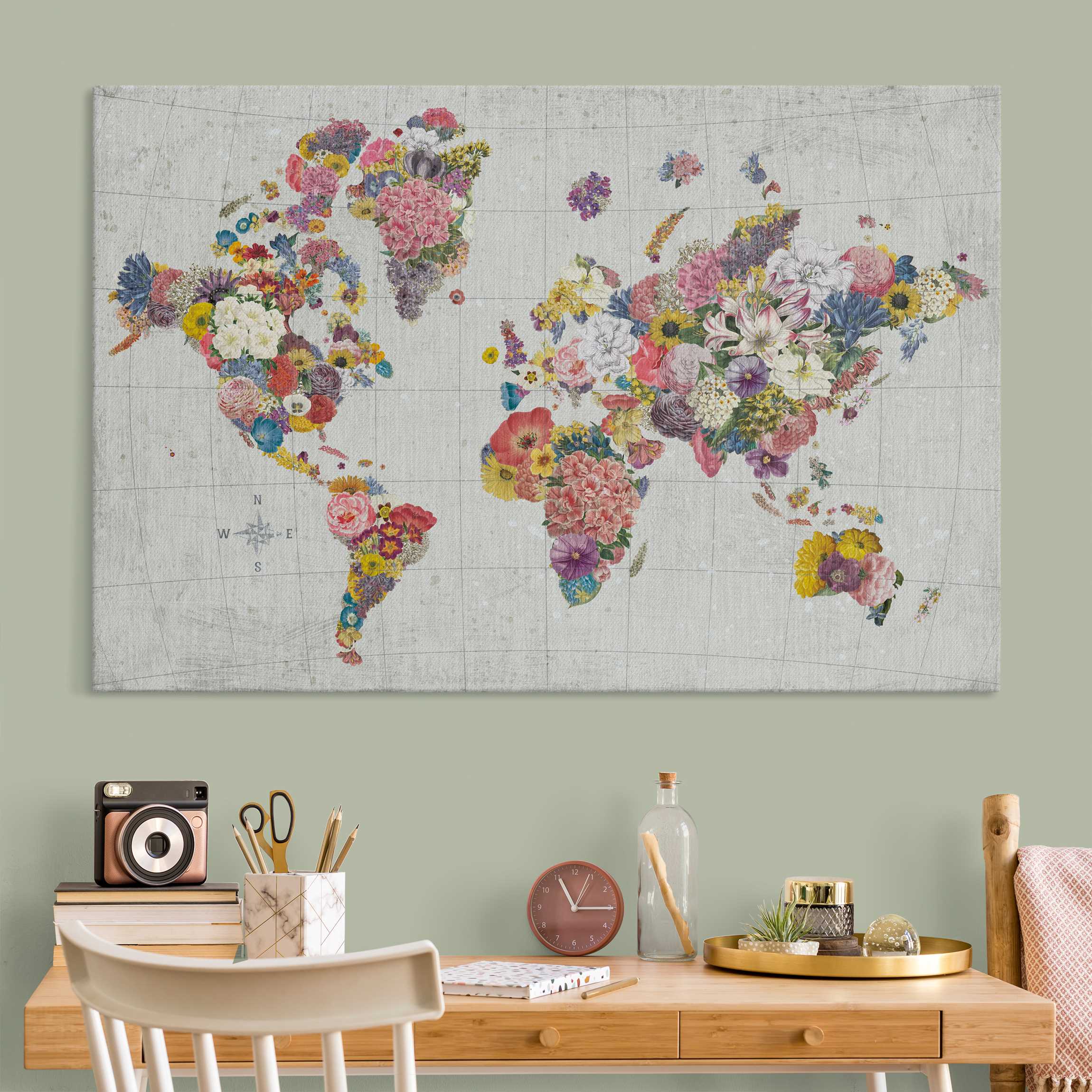 Akustikbild Botanische Weltkarte