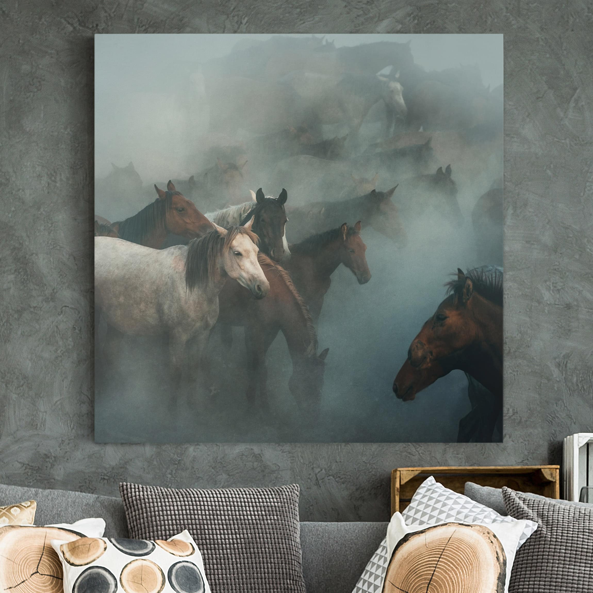 Leinwandbild Pferd Wilde Pferde