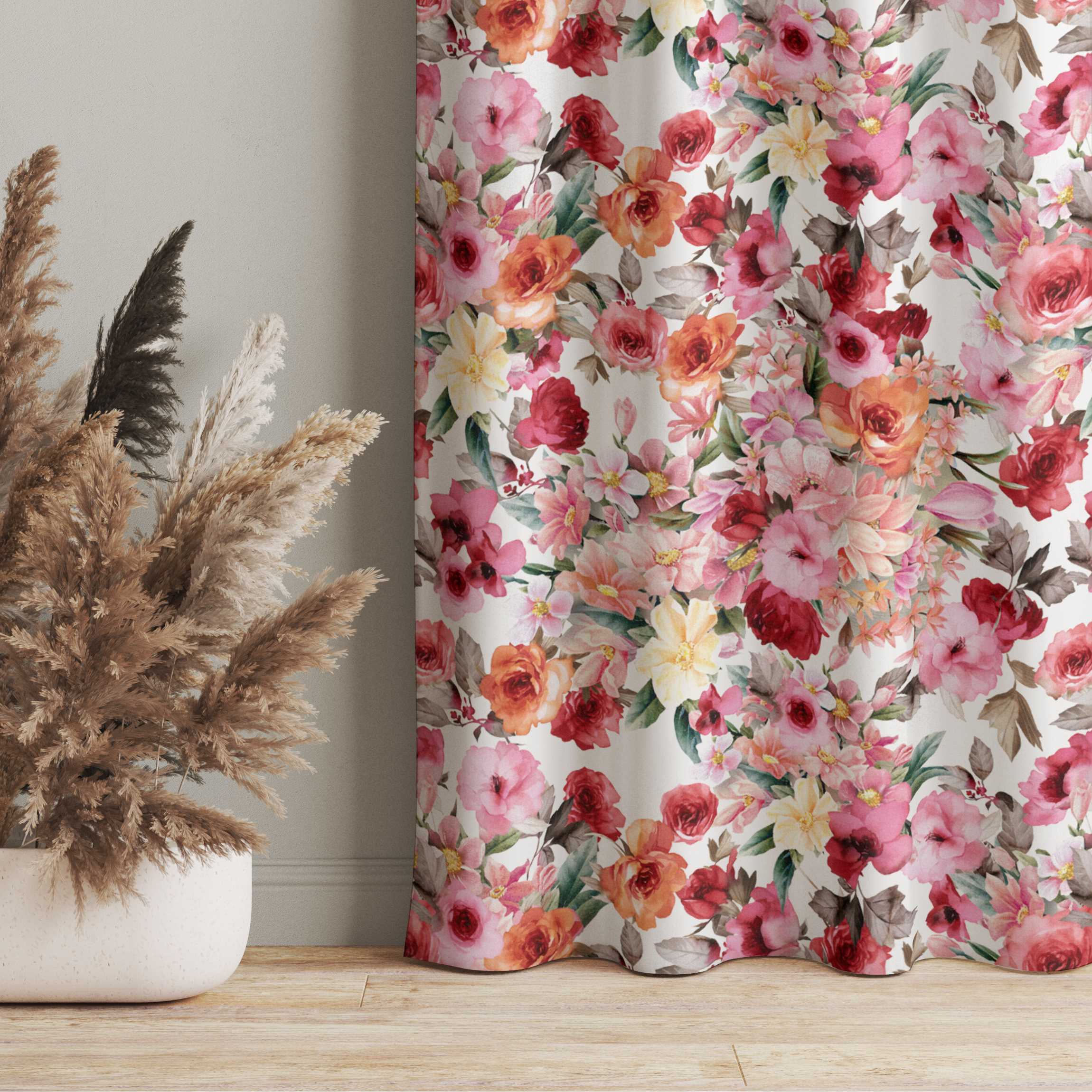 Vorhang Festliches Blumenmuster