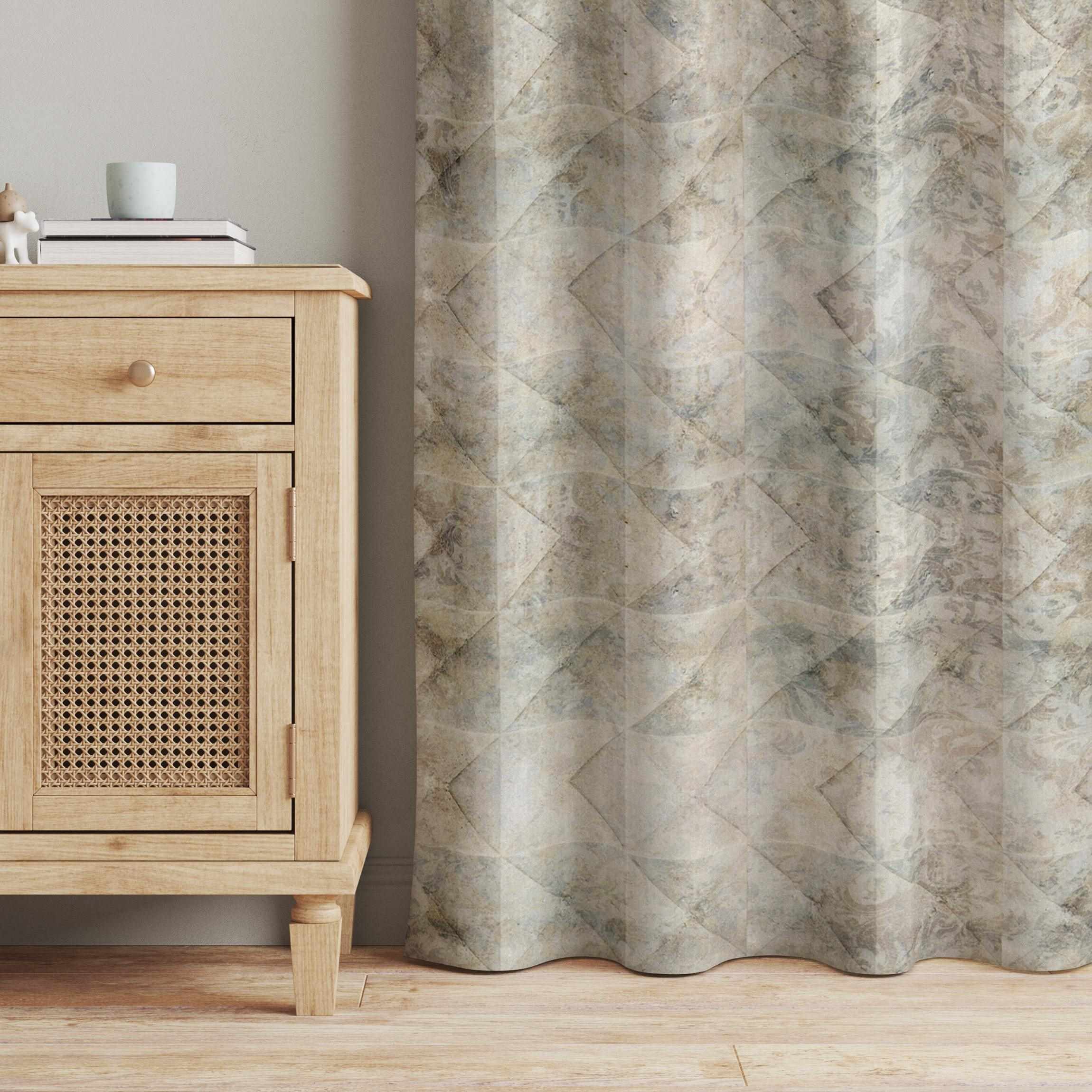 Vorhang Fliesen mit Vintage Ornamenten