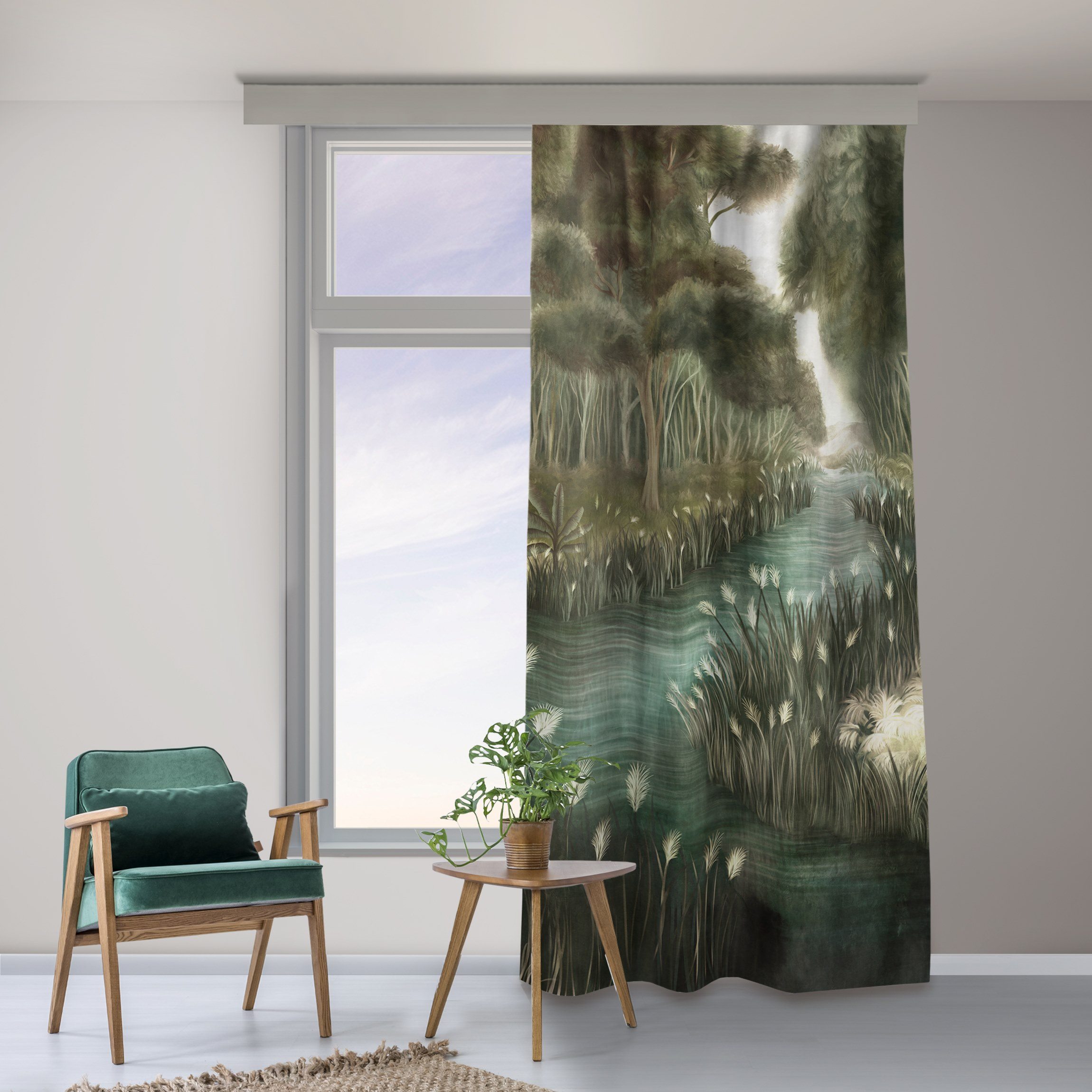 Vorhang Fluss im tiefen Dschungel