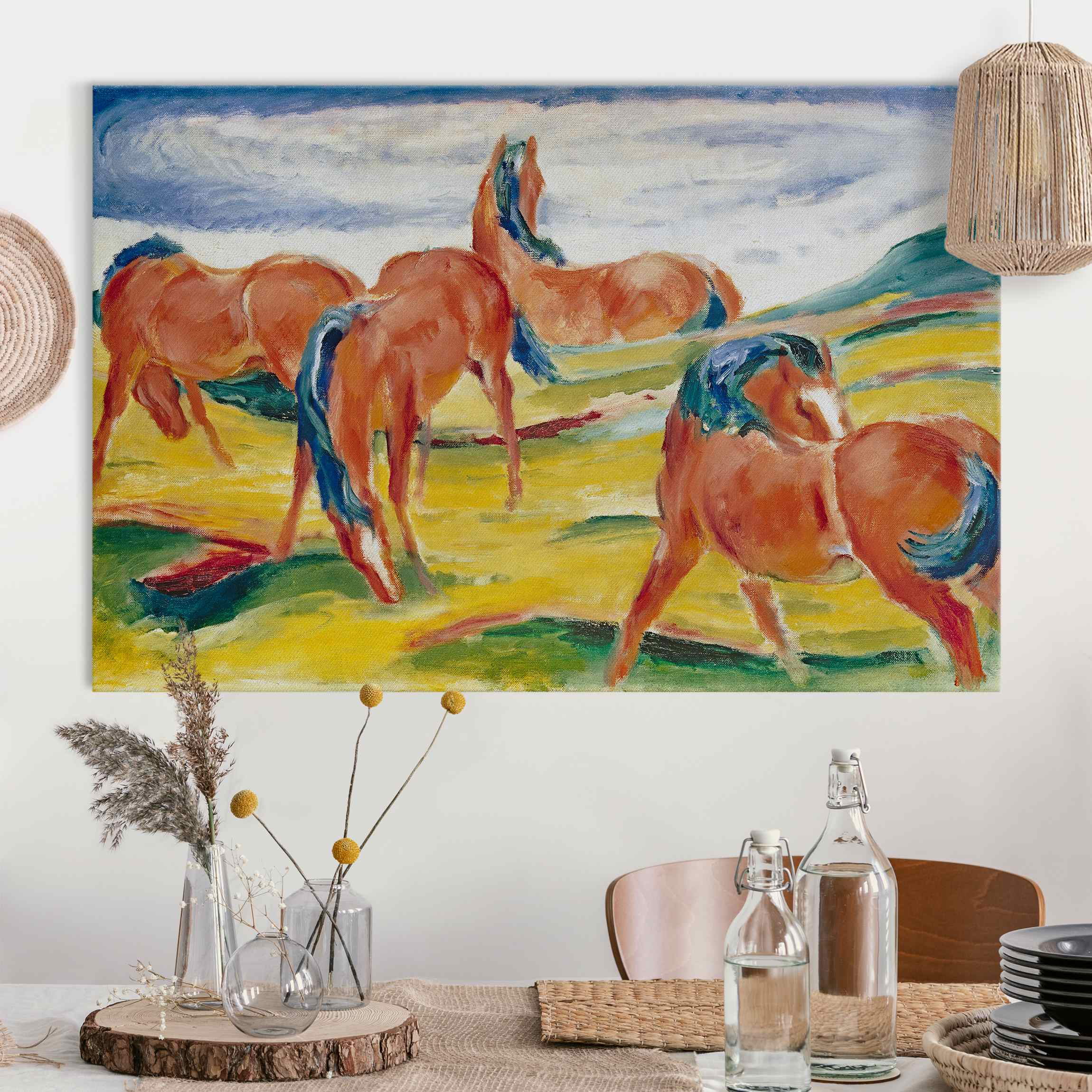 Akustikbild Franz Marc - Weidende Pferde