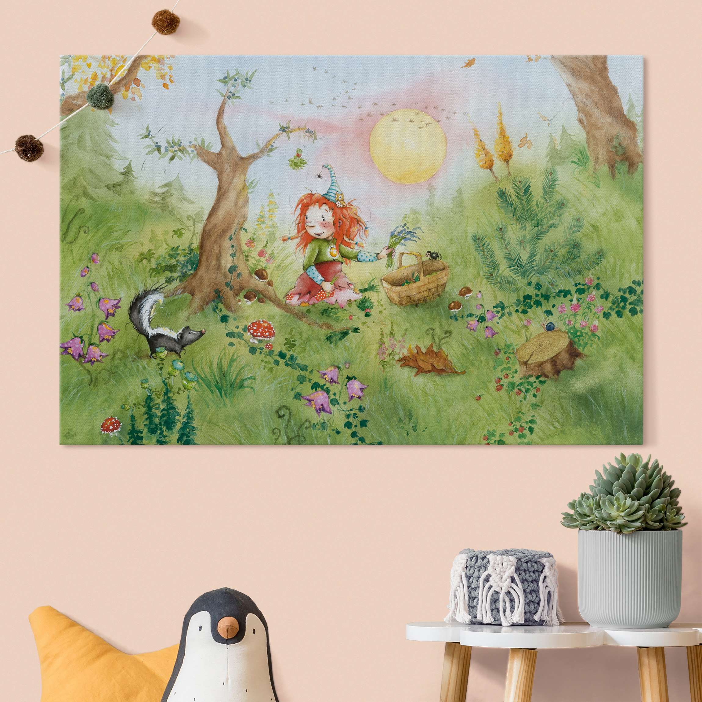 Akustikbild Frida sammelt Kräuter
