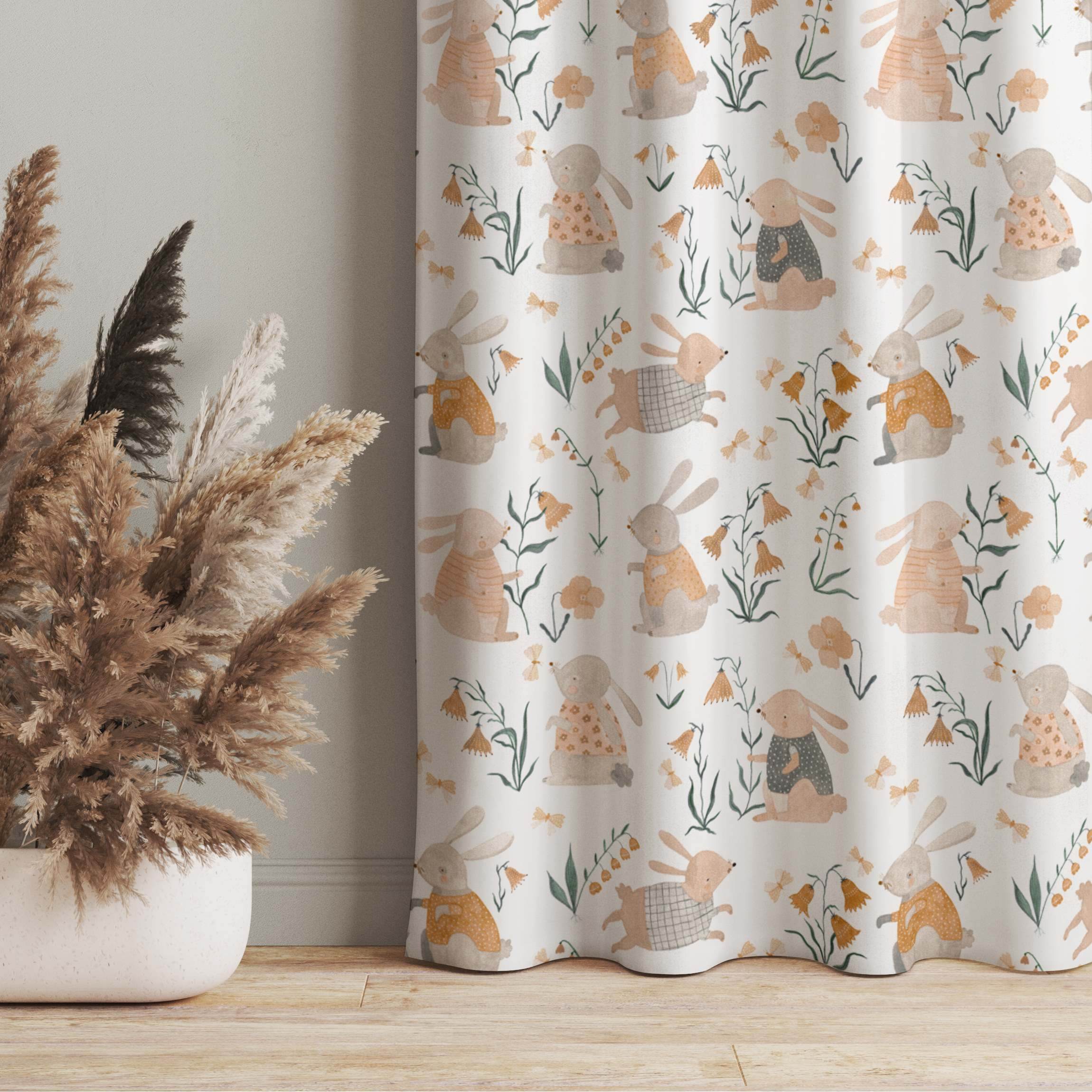 Vorhang Frühlingshasen