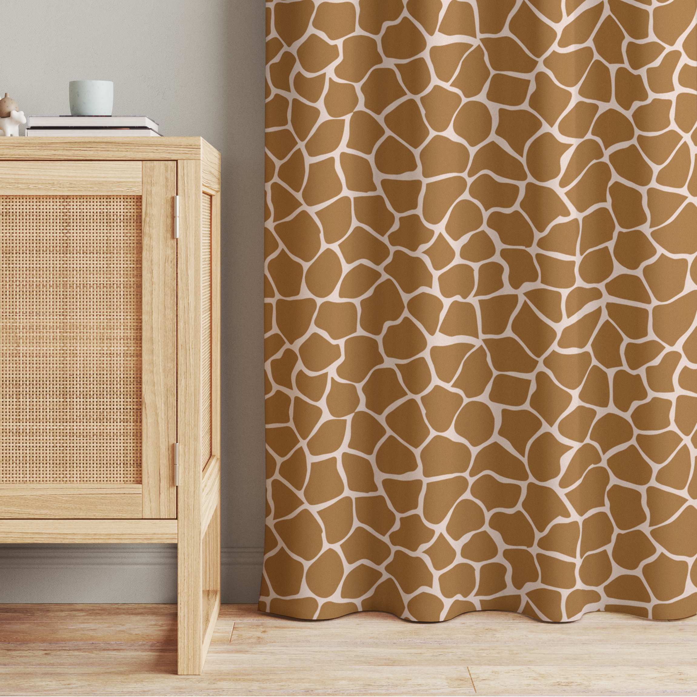 Vorhang Giraffen Musterung