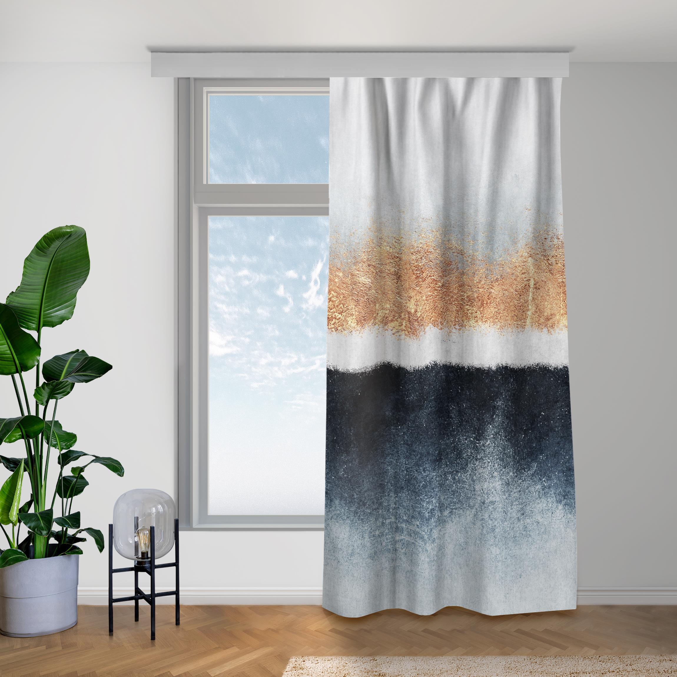 Vorhang Goldener Horizont Aquarell