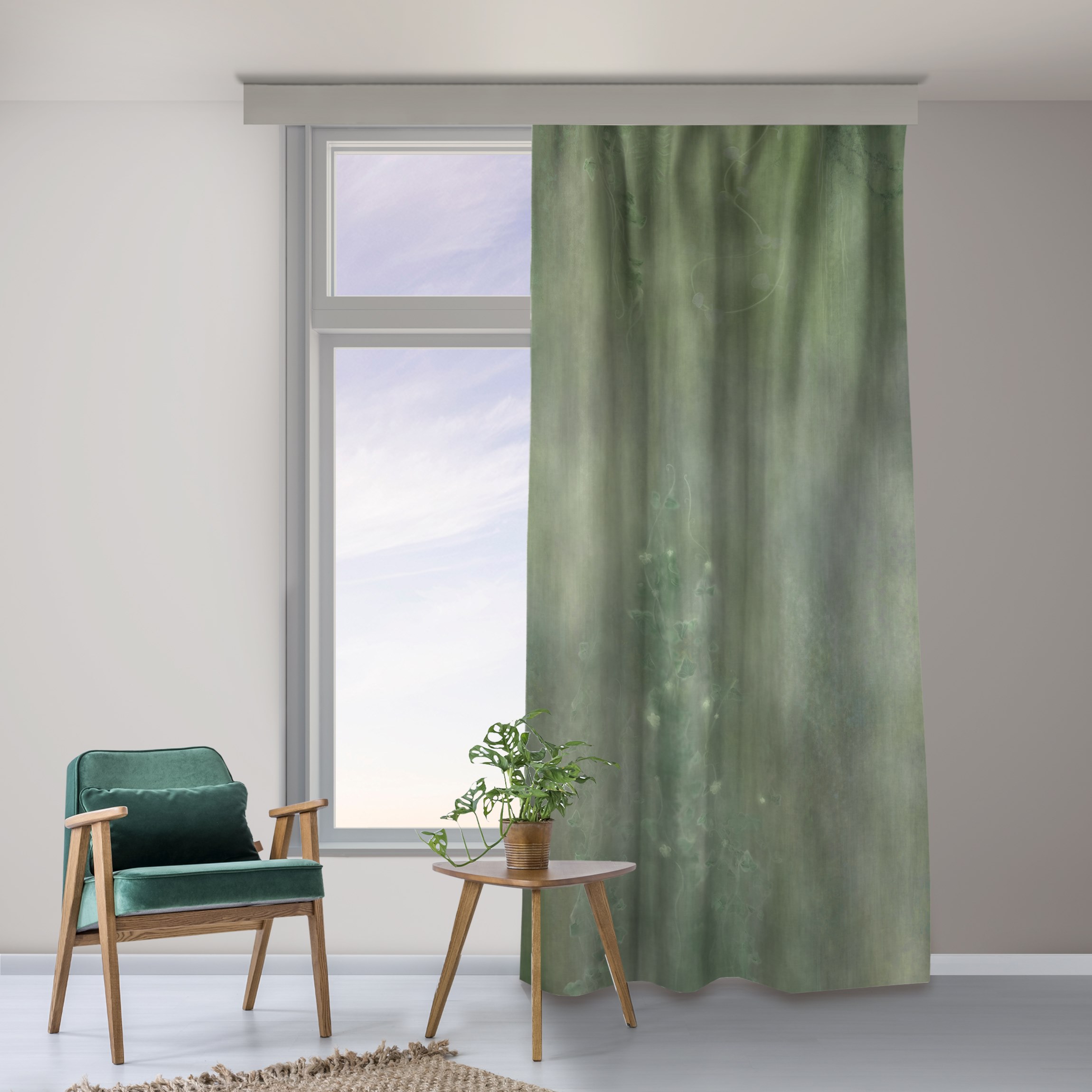 Vorhang Grüne Mystische Fantasie