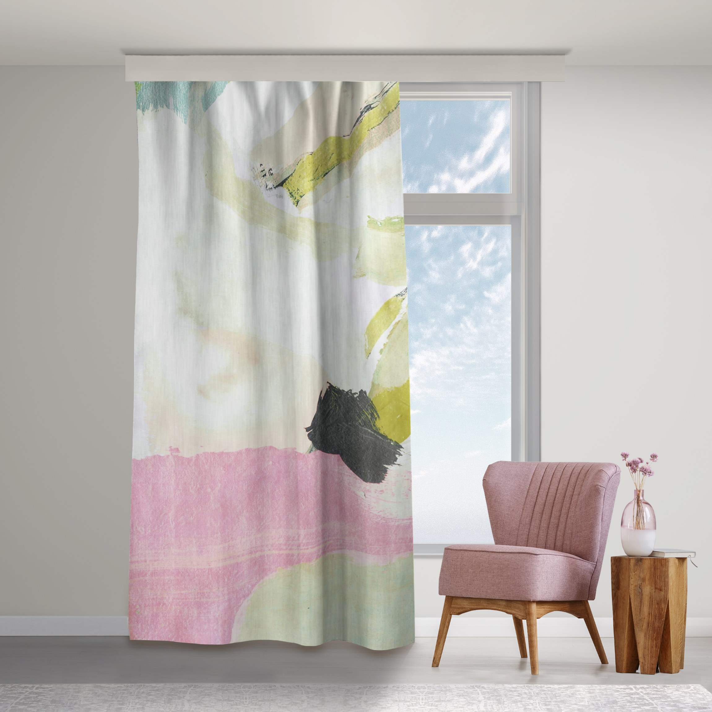 Vorhang Klangspiel in Rosé II