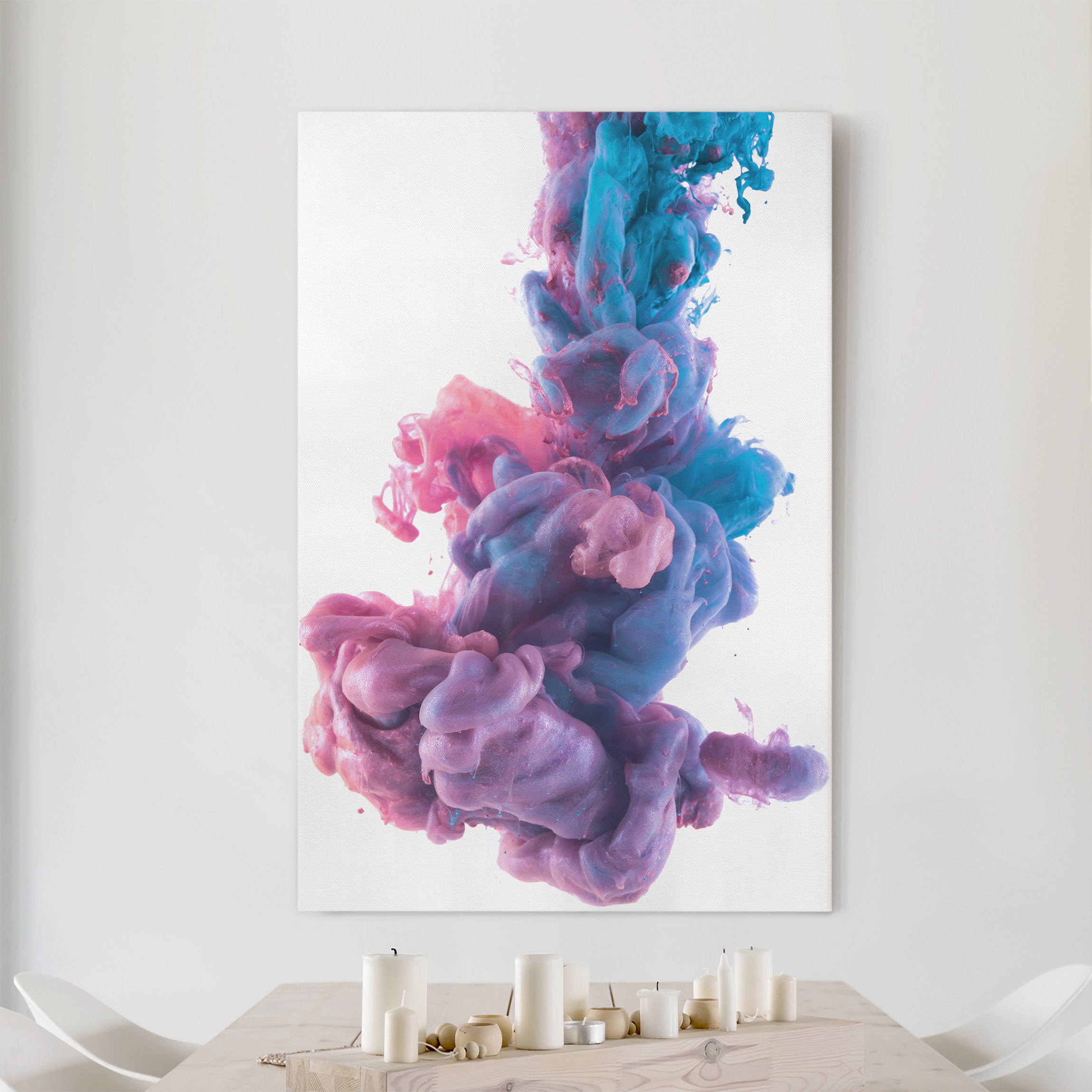 Leinwandbild - Hochformat Abstrakte flüssige Farbe