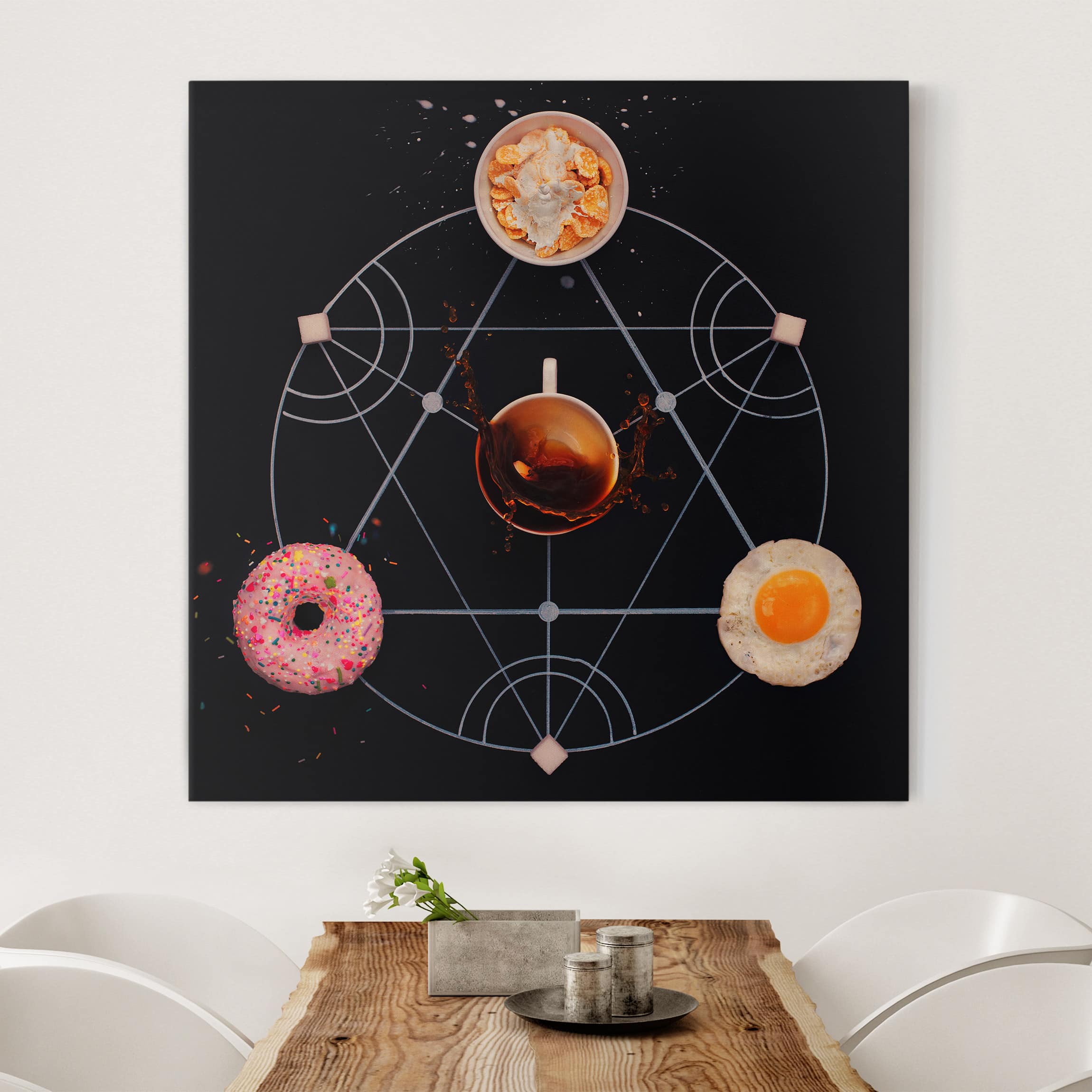Leinwandbild Küche Alchemie des Frühstücks