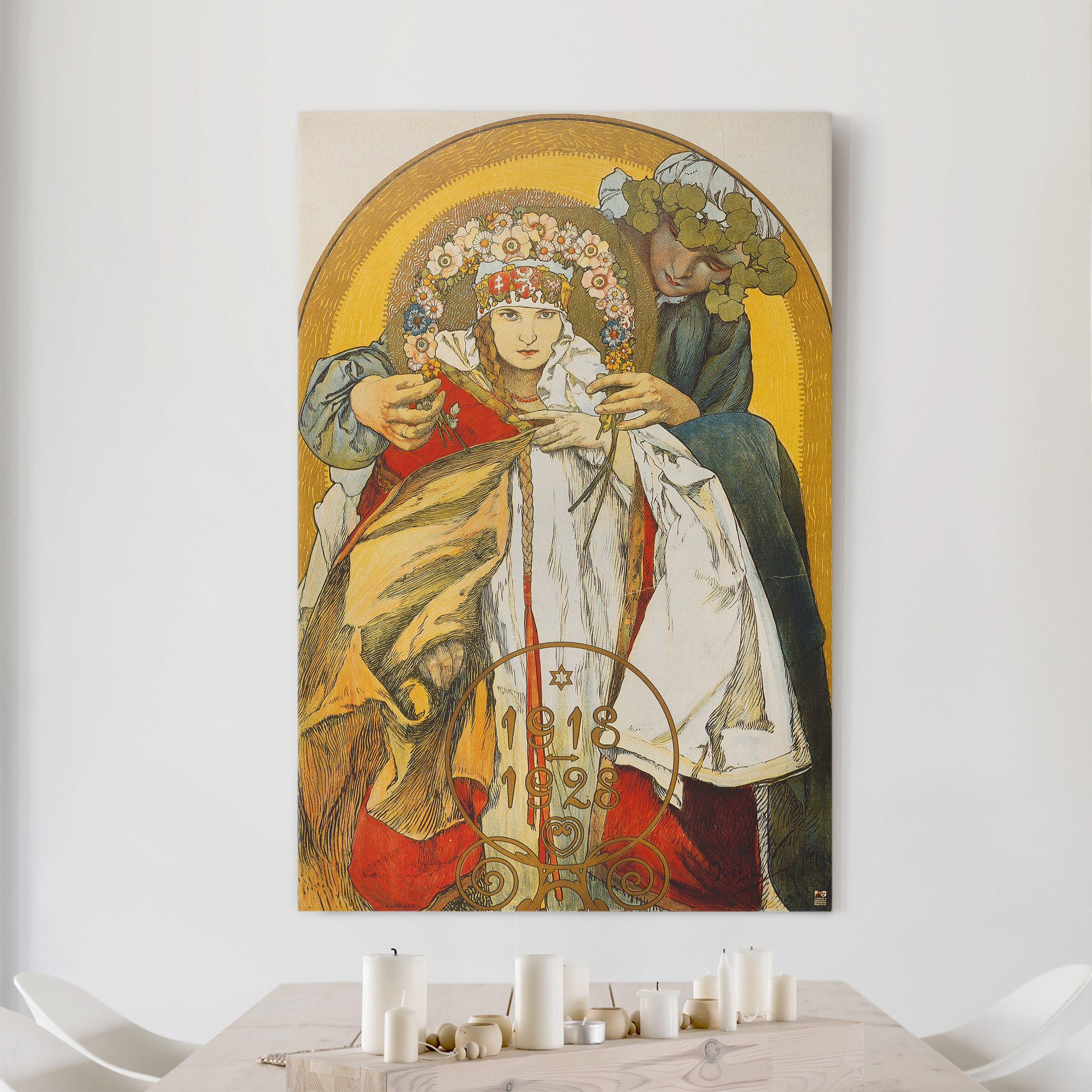 Leinwandbild Alfons Mucha - Plakat Tschechoslowakischen Republik