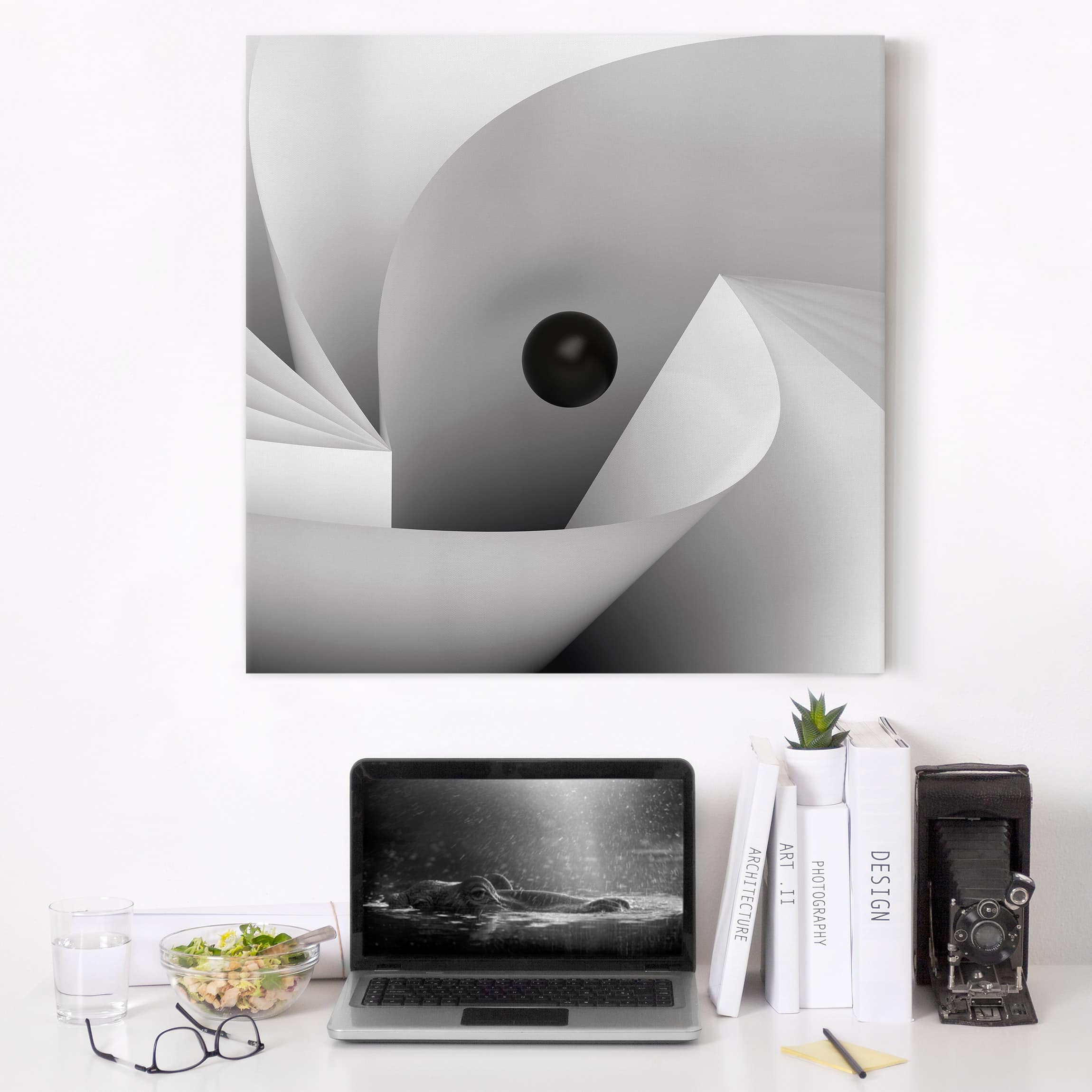 Leinwandbild - Quadrat Big Eye