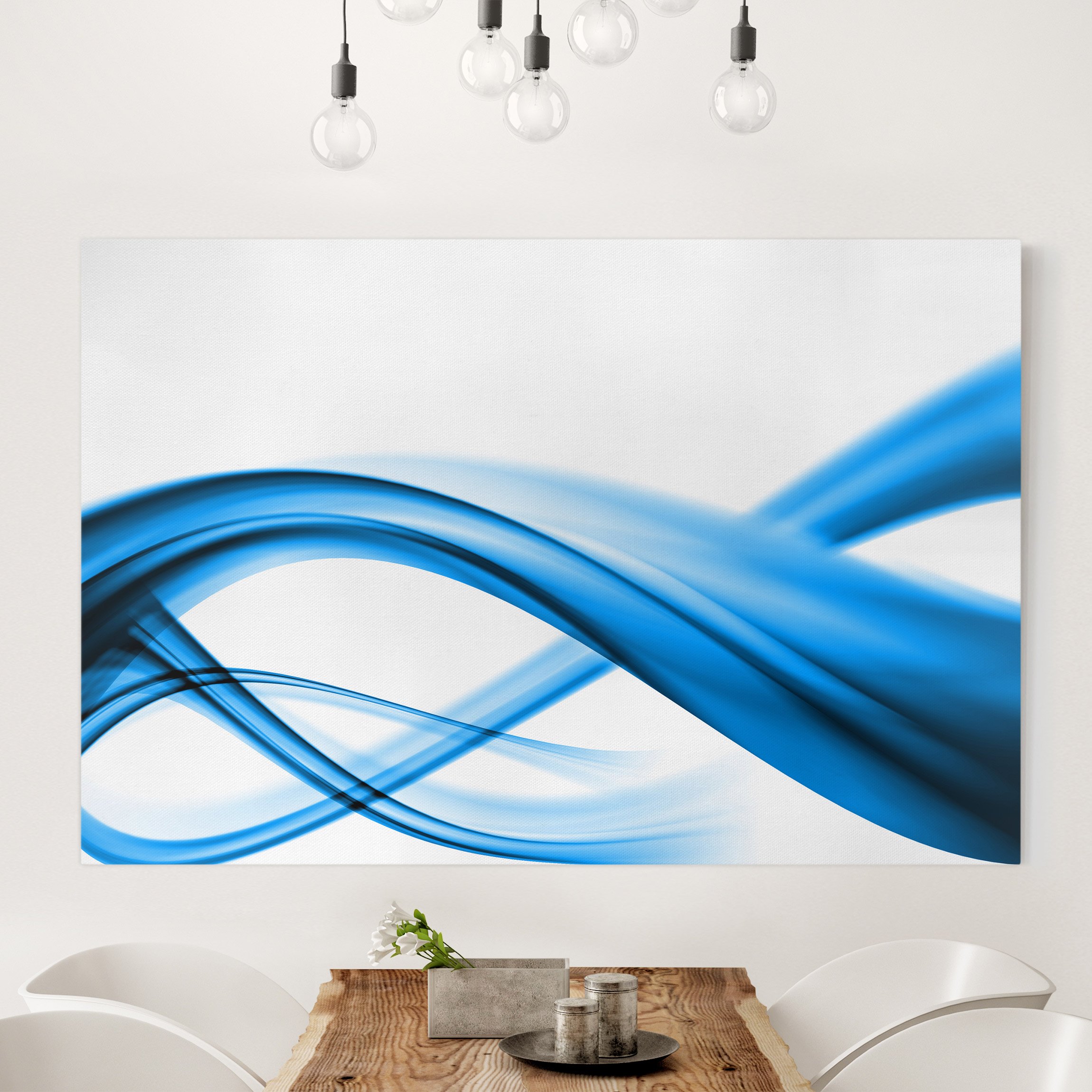 Leinwandbild - Querformat Blue Element