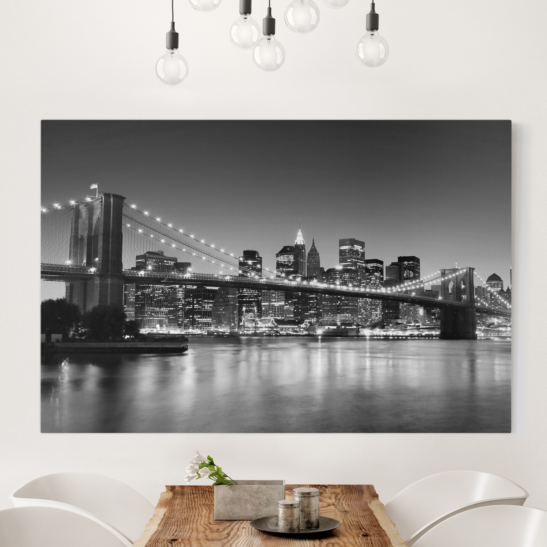 Leinwandbild - Querformat Brooklyn Brücke in New York II