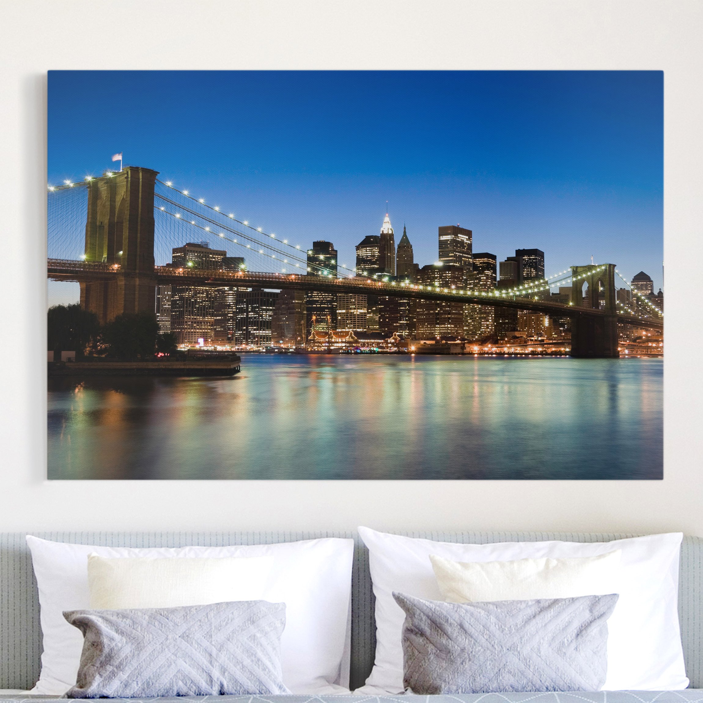 Leinwandbild - Querformat Brooklyn Brücke in New York