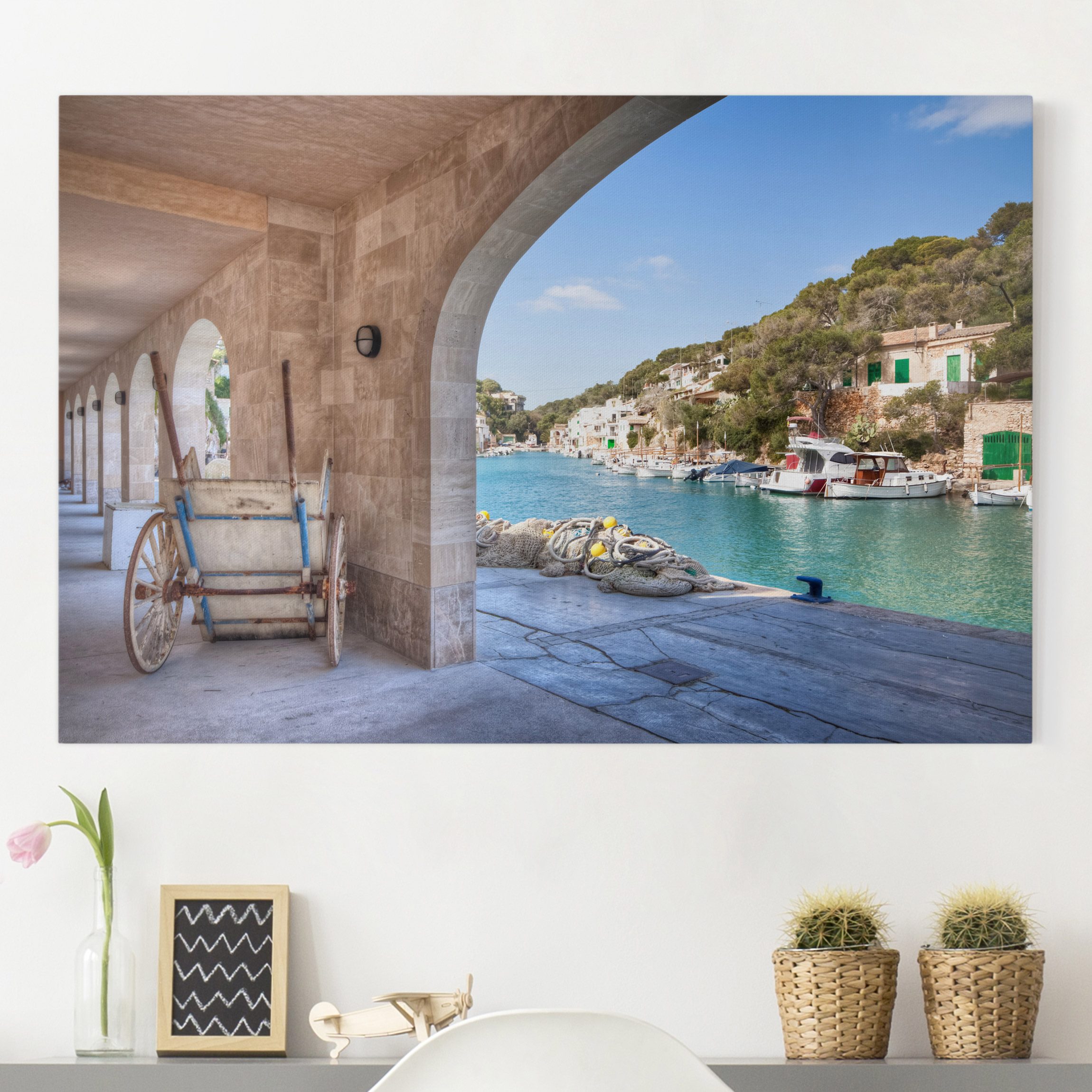 Leinwandbild - Querformat Cala Figuera Mallorca