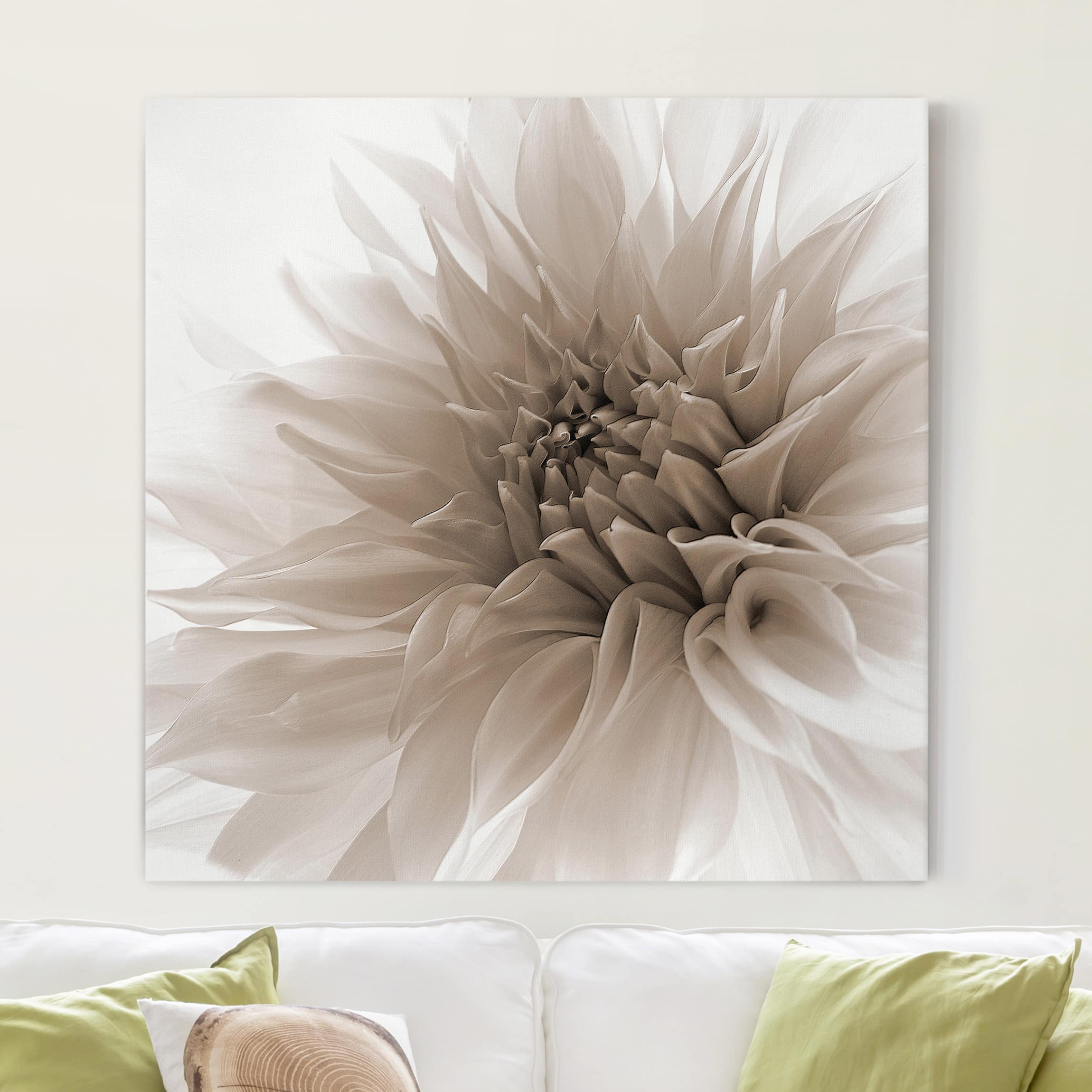 Leinwandbild Blumen Dahlie in Würde