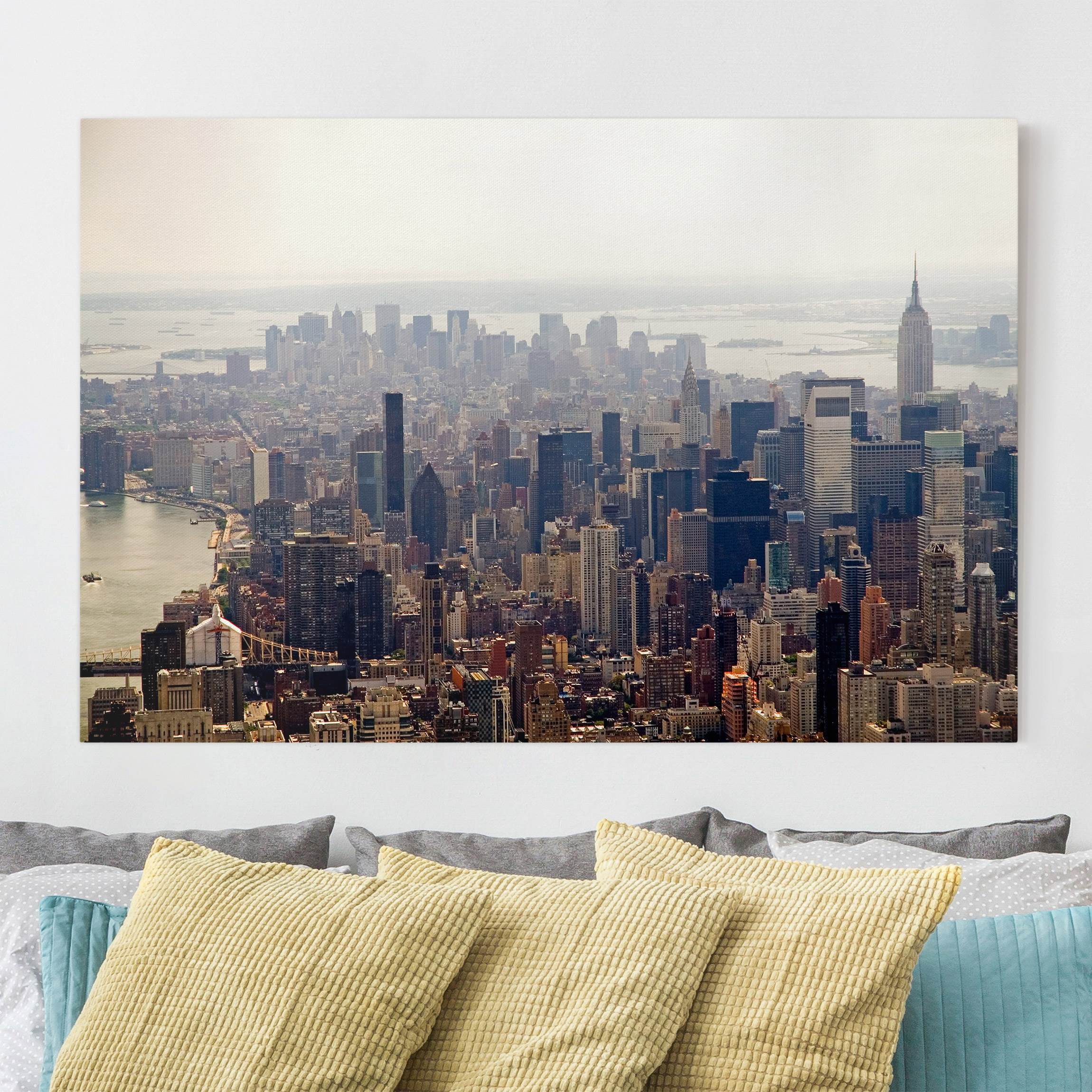 Leinwandbild - Querformat Der Morgen in New York